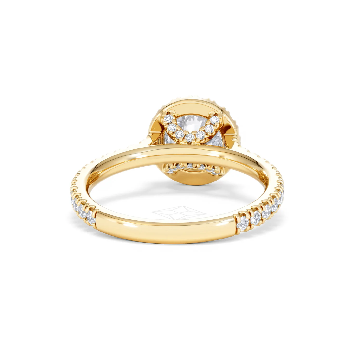Reina Lab Diamond Halo Engagement Ring in 18K Gold 1.80ct F/VS1 - Image 46