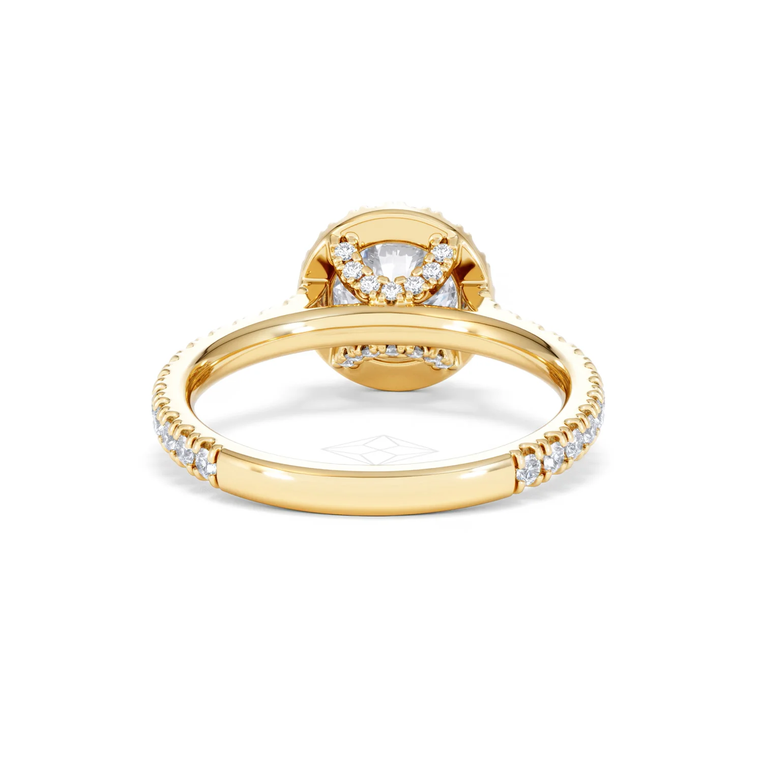 Reina Lab Diamond Halo Engagement Ring in 18K Gold 1.80ct F/VS1 - Image 47