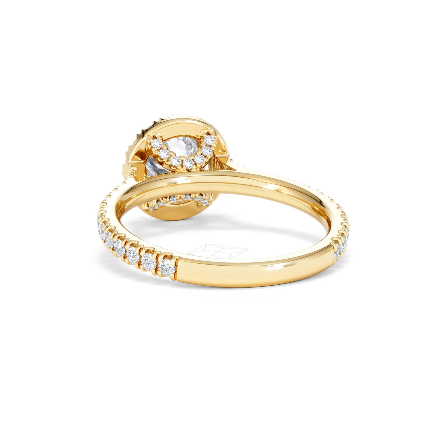 Reina Lab Diamond Halo Engagement Ring in 18K Gold 1.80ct F/VS1 - Image 52