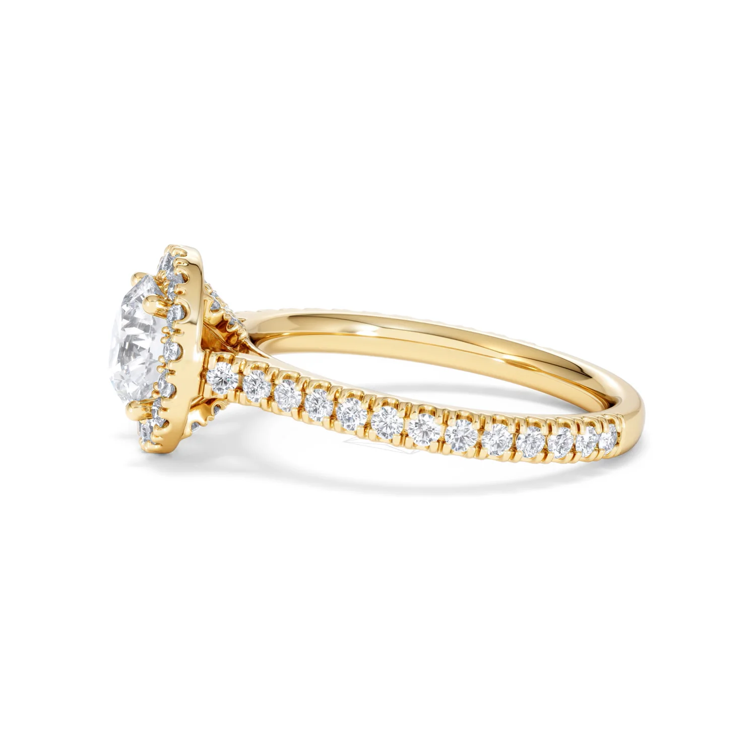 Reina Lab Diamond Halo Engagement Ring in 18K Gold 1.80ct F/VS1 - Image 70