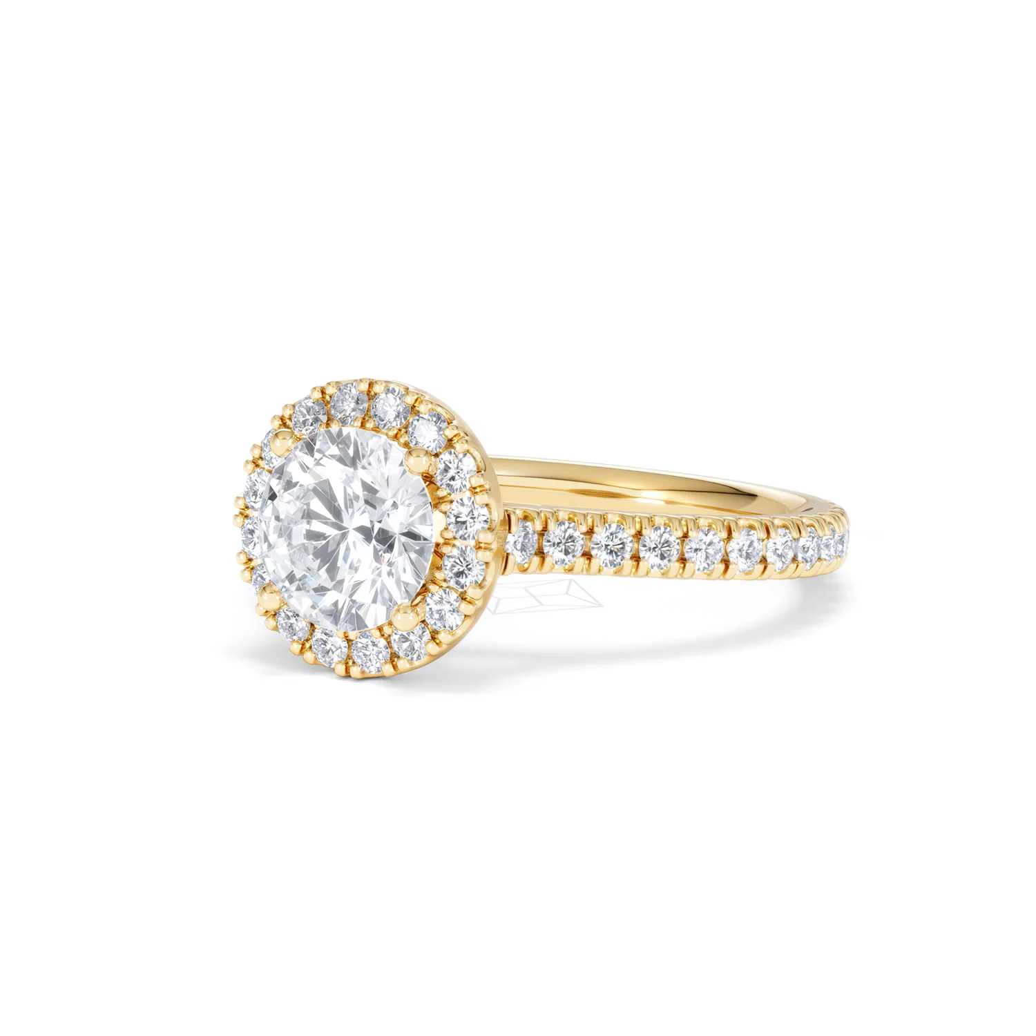 Reina Lab Diamond Halo Engagement Ring in 18K Gold 1.80ct F/VS1 - Image 81