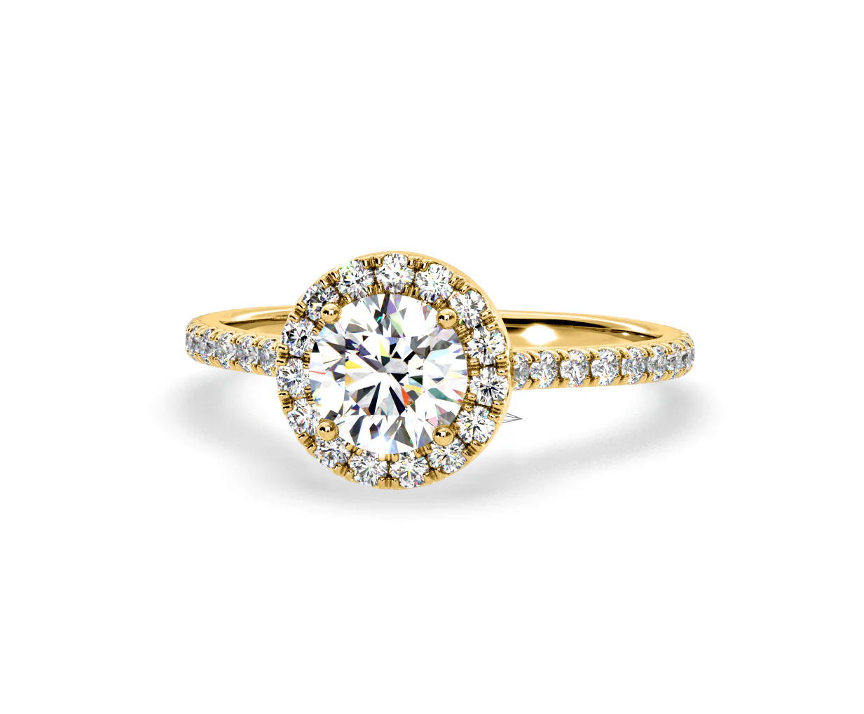 Reina Lab Diamond Halo Engagement Ring in 18K Gold 1.80ct F/VS1 - Image 90