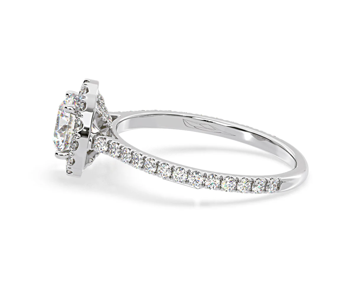 Reina Lab Diamond Halo Engagement Ring in Platinum 1.80ct F/VS1 - Image 108