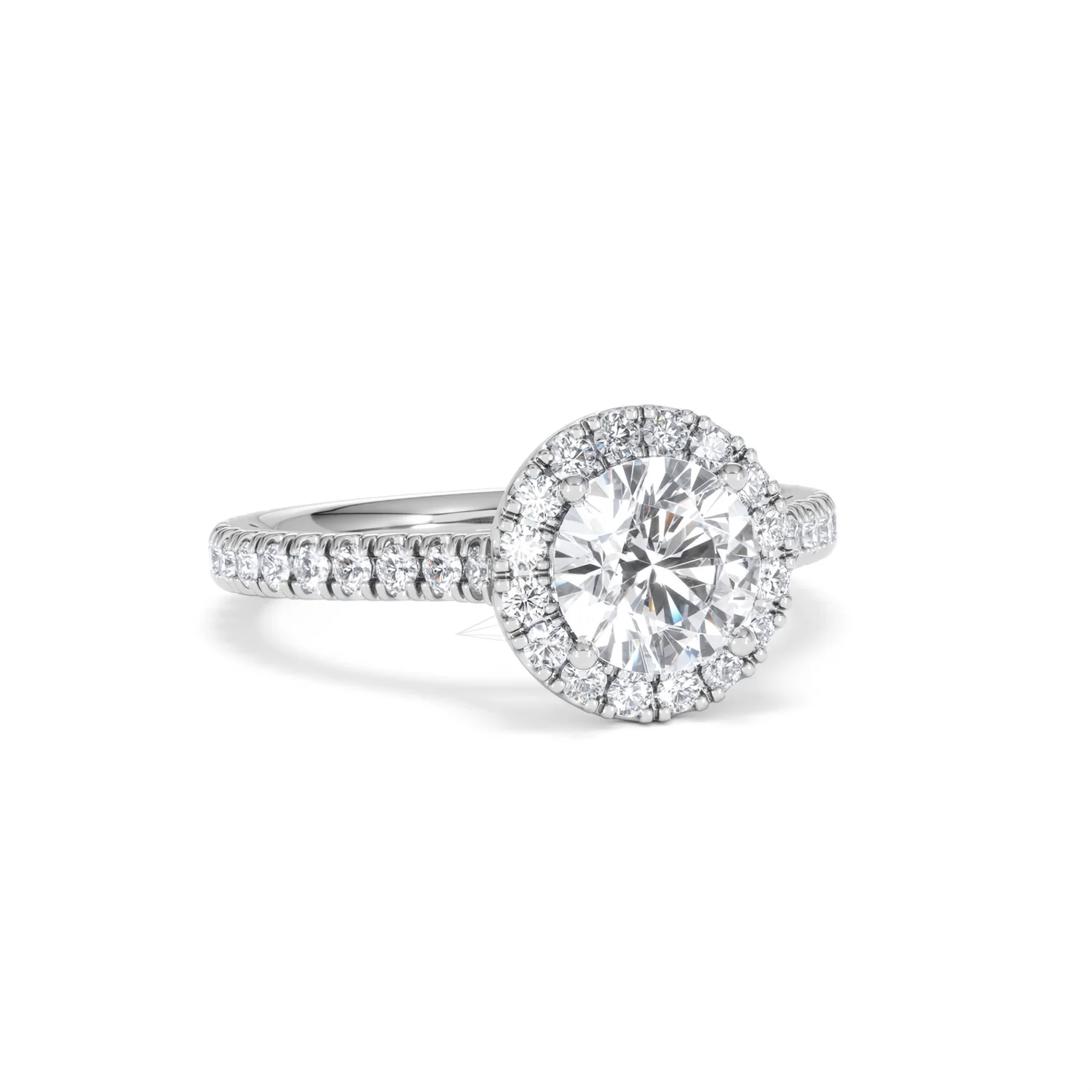 Reina Lab Diamond Halo Engagement Ring in Platinum 1.80ct F/VS1 - Image 12