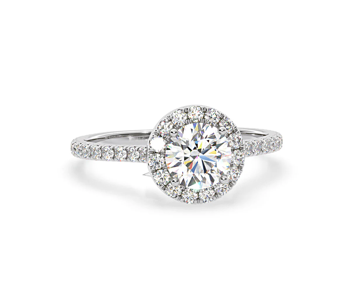 Reina Lab Diamond Halo Engagement Ring in Platinum 1.80ct F/VS1 - Image 165
