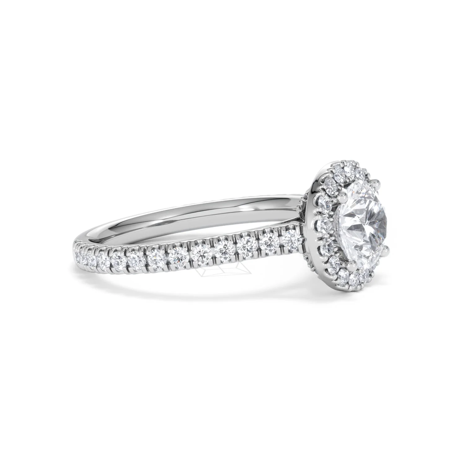Reina Lab Diamond Halo Engagement Ring in Platinum 1.80ct F/VS1 - Image 21