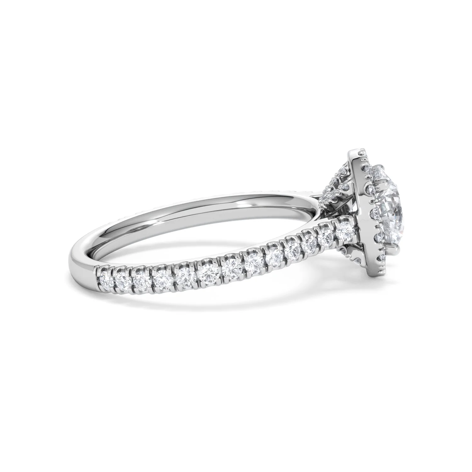 Reina Lab Diamond Halo Engagement Ring in Platinum 1.80ct F/VS1 - Image 28