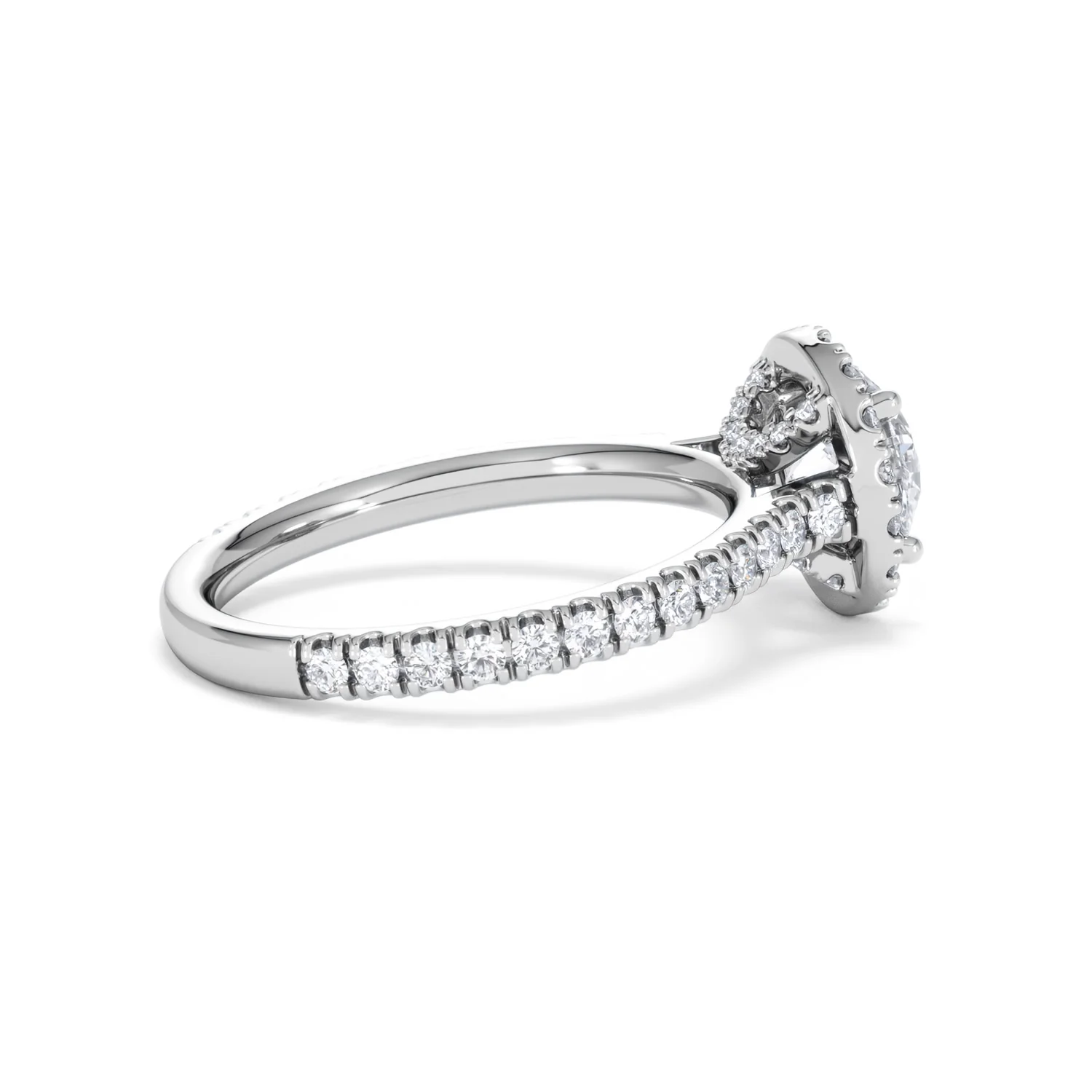 Reina Lab Diamond Halo Engagement Ring in Platinum 1.80ct F/VS1 - Image 32