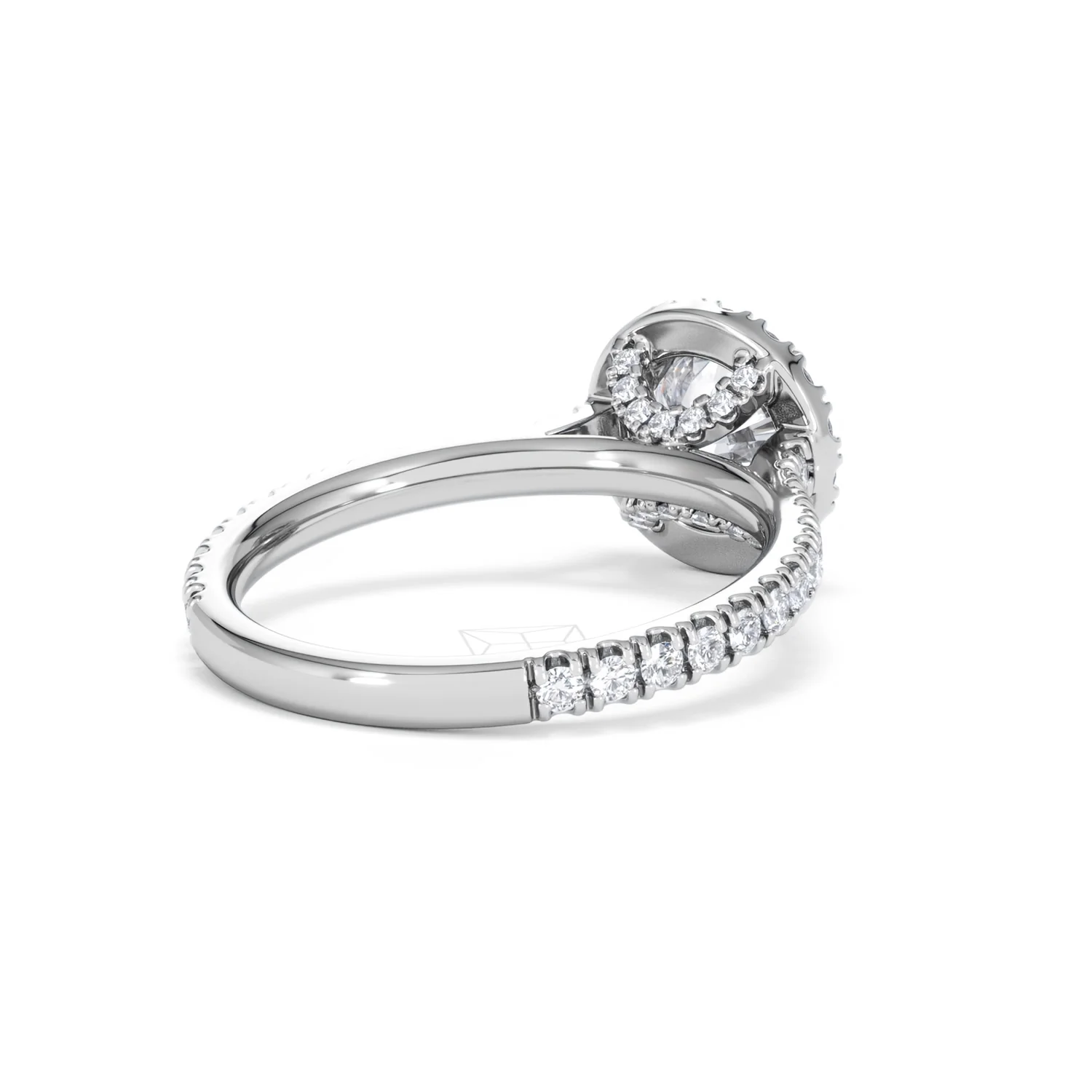 Reina Lab Diamond Halo Engagement Ring in Platinum 1.80ct F/VS1 - Image 40