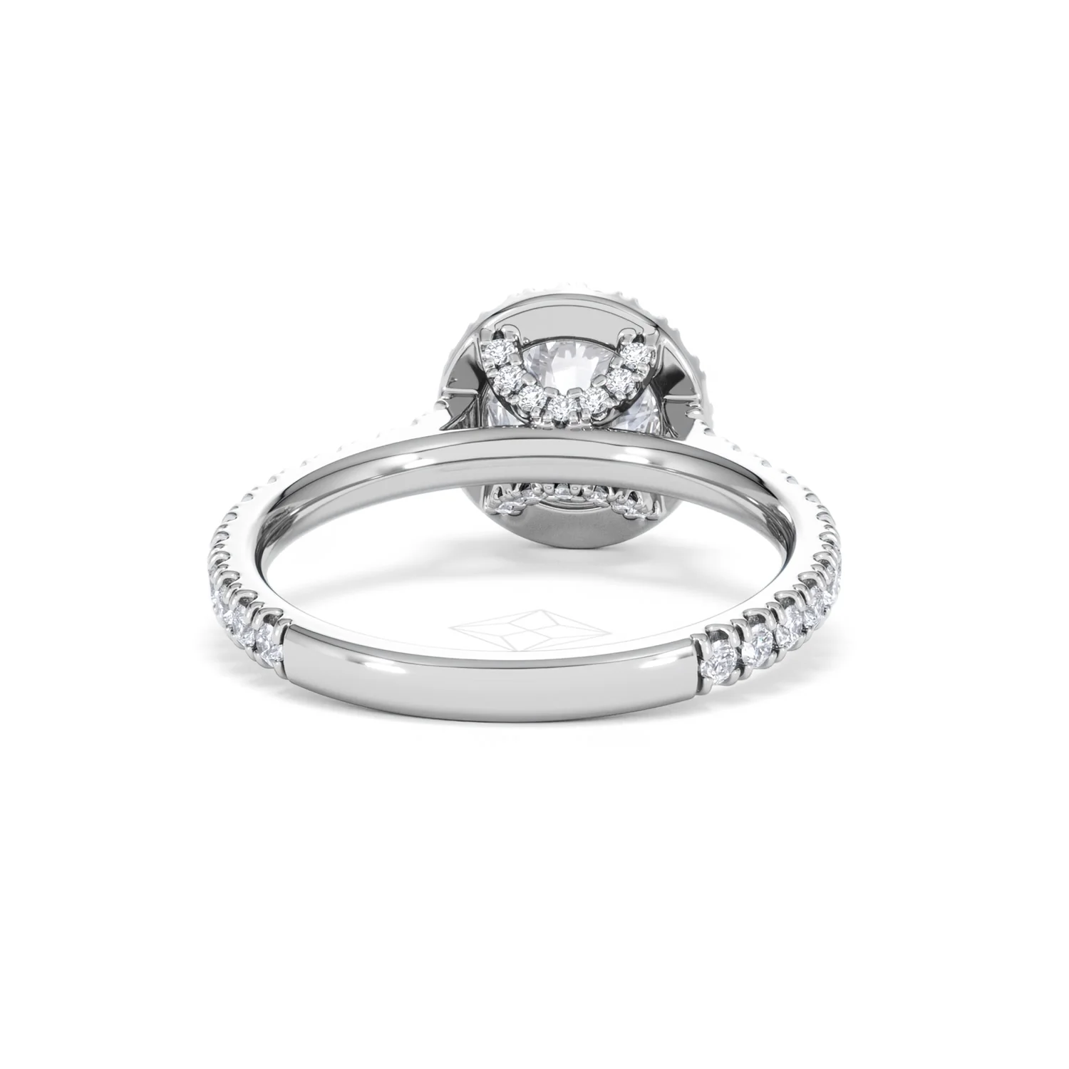Reina Lab Diamond Halo Engagement Ring in Platinum 1.80ct F/VS1 - Image 46