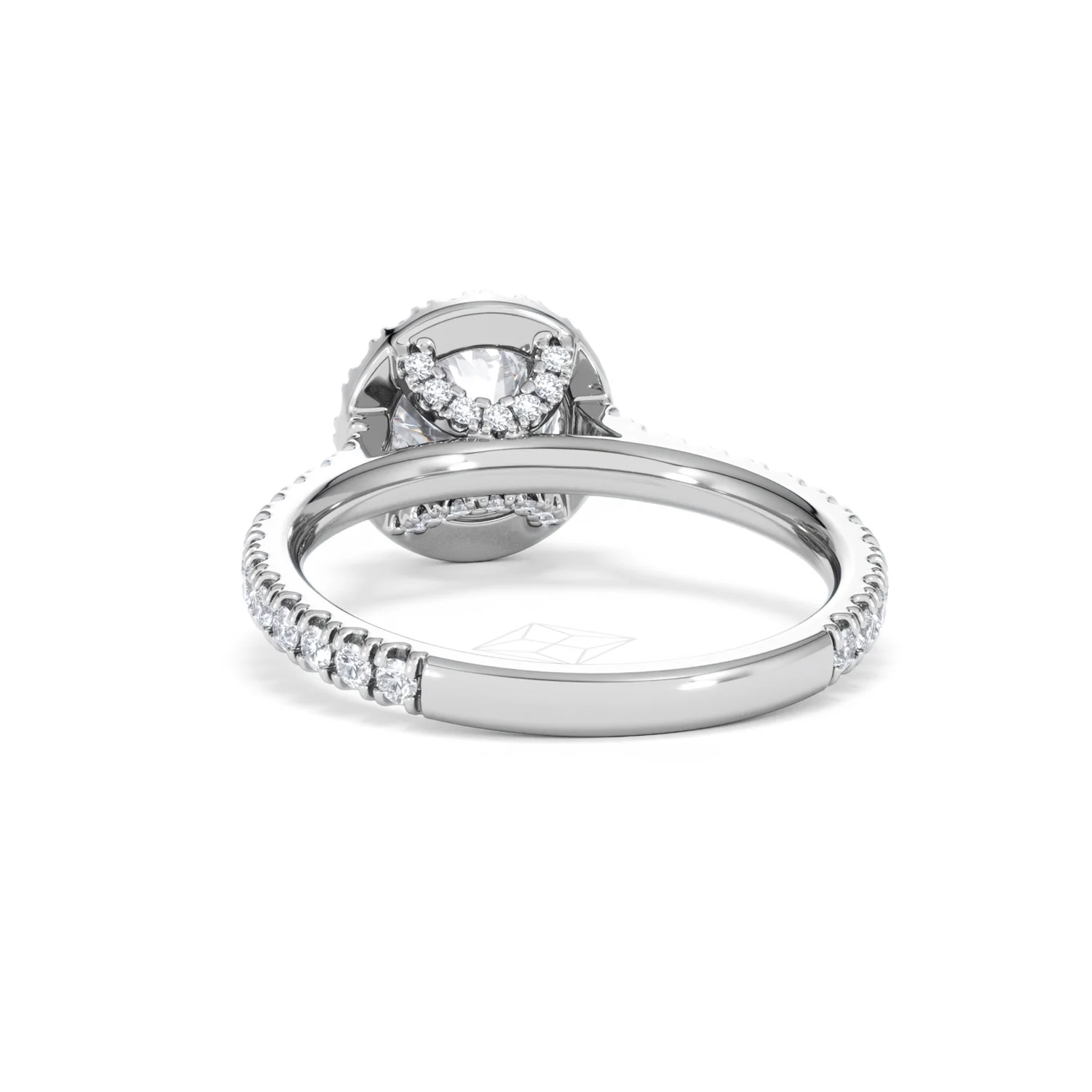 Reina Lab Diamond Halo Engagement Ring in Platinum 1.80ct F/VS1 - Image 51