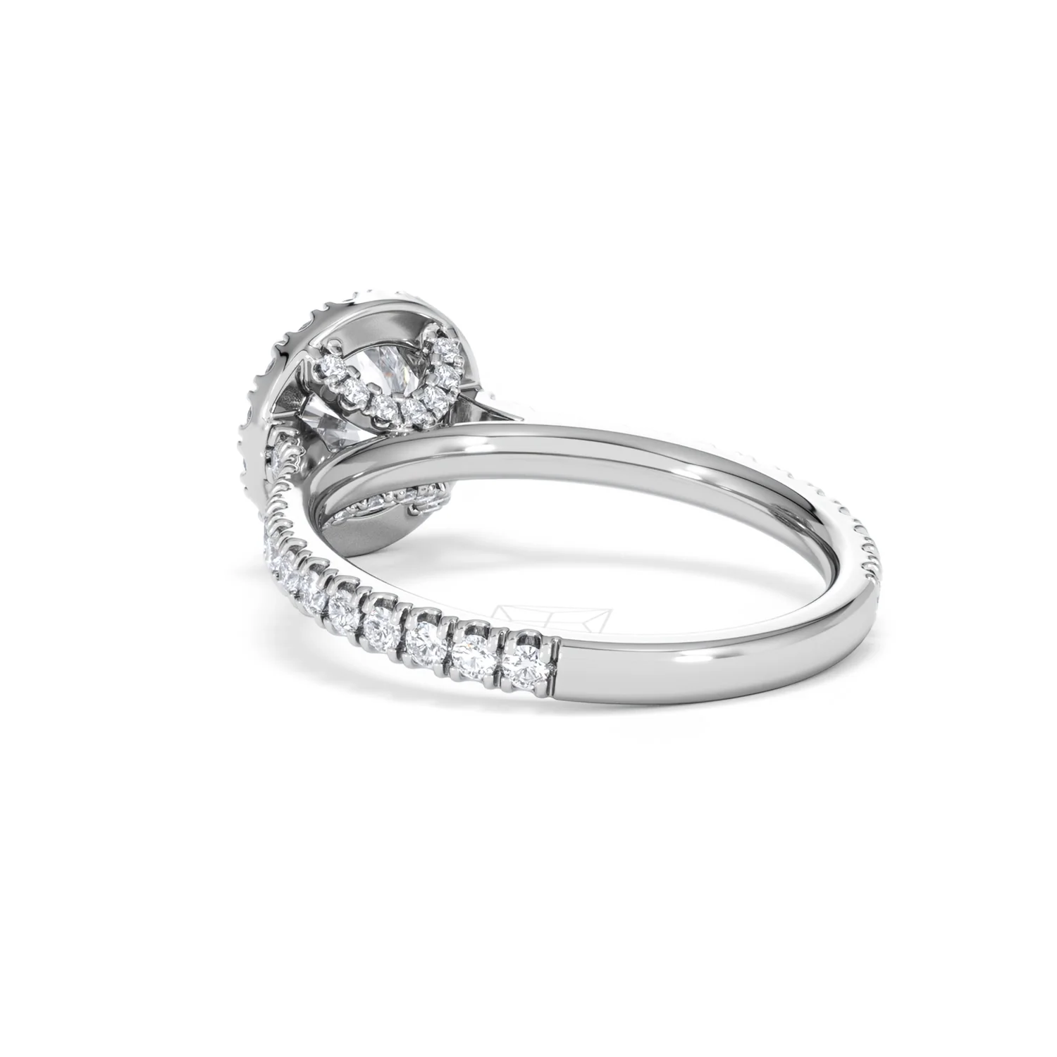 Reina Lab Diamond Halo Engagement Ring in Platinum 1.80ct F/VS1 - Image 56