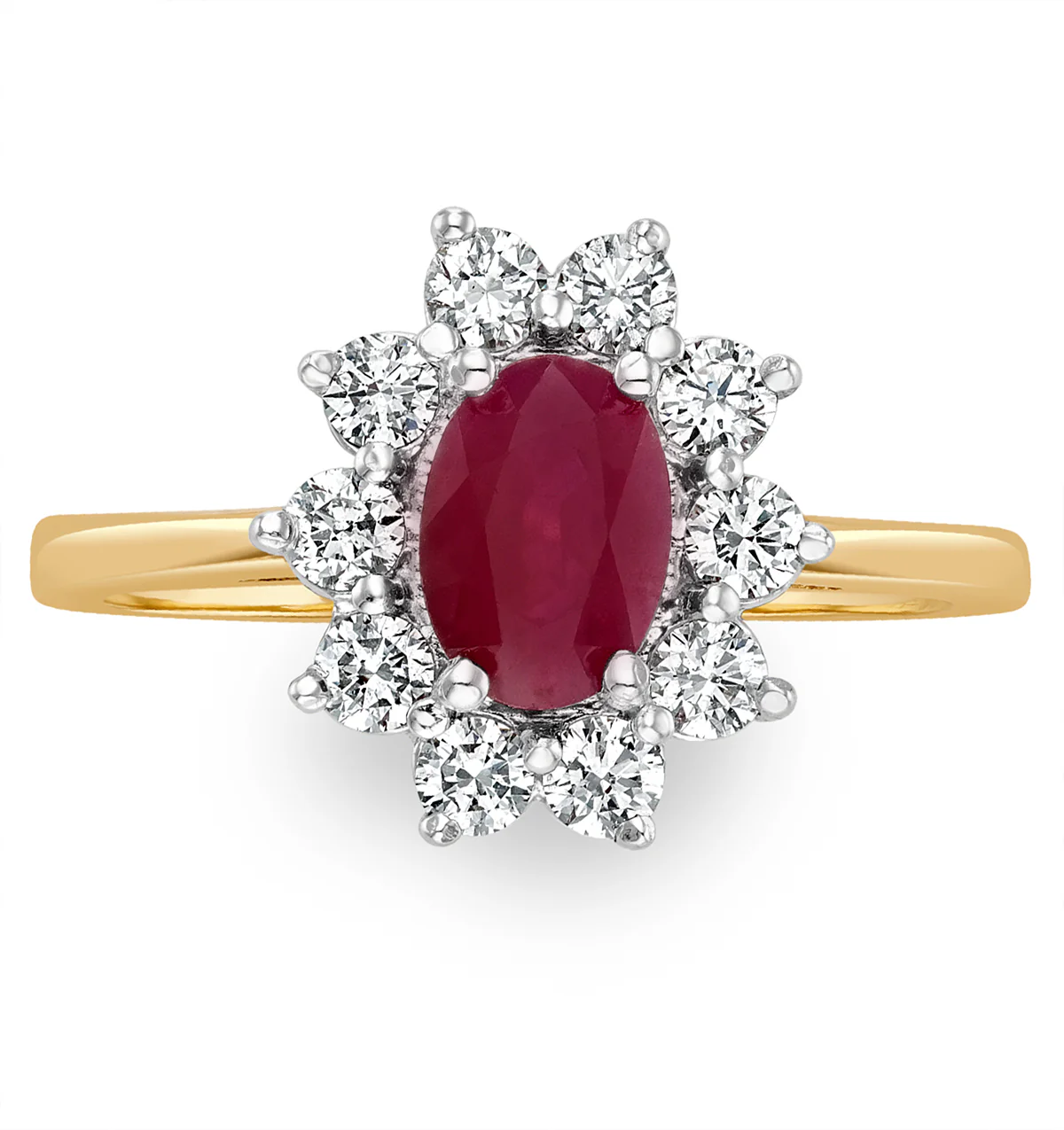 Ruby 1.15ct And Diamond 0.50ct 18K Gold Ring FET25-T - Image 2