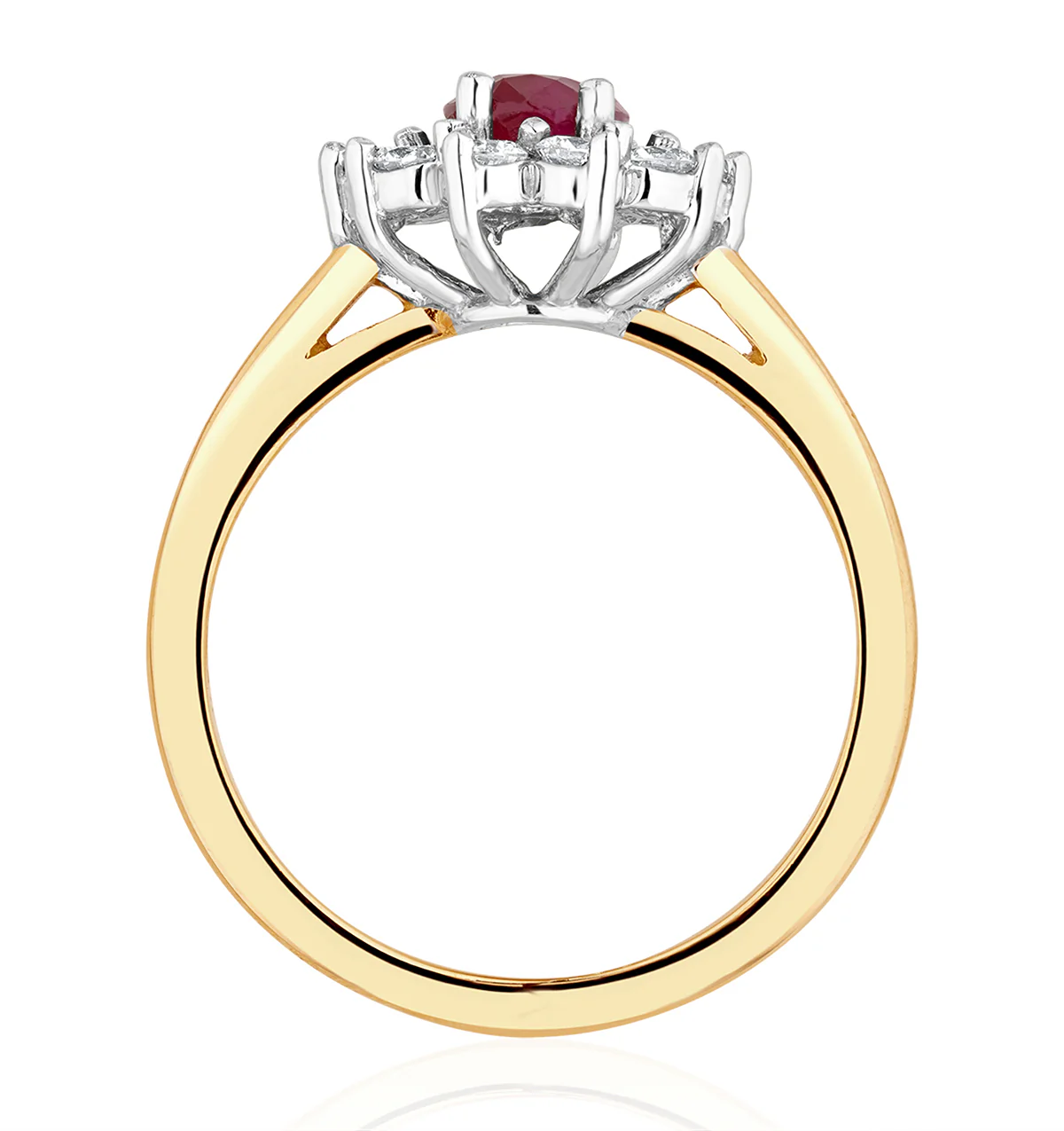 Ruby 1.15ct And Diamond 0.50ct 18K Gold Ring FET25-T - Image 3