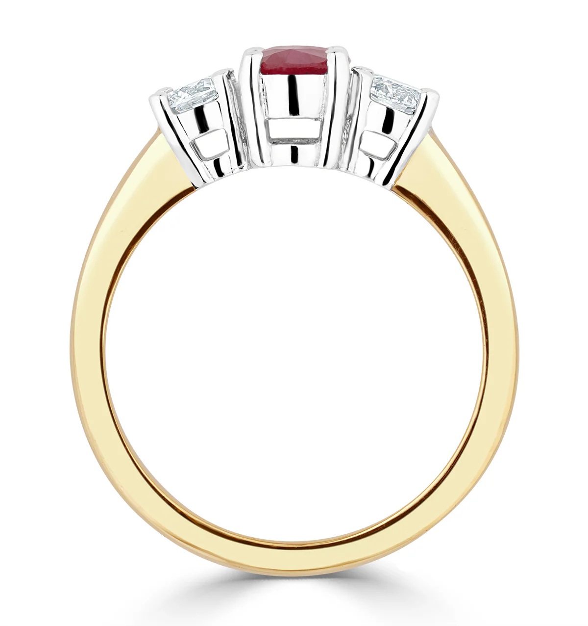 Ruby 1.15ct And Lab Diamonds G/Vs 0.50ct 18K Gold Ring - Image 3