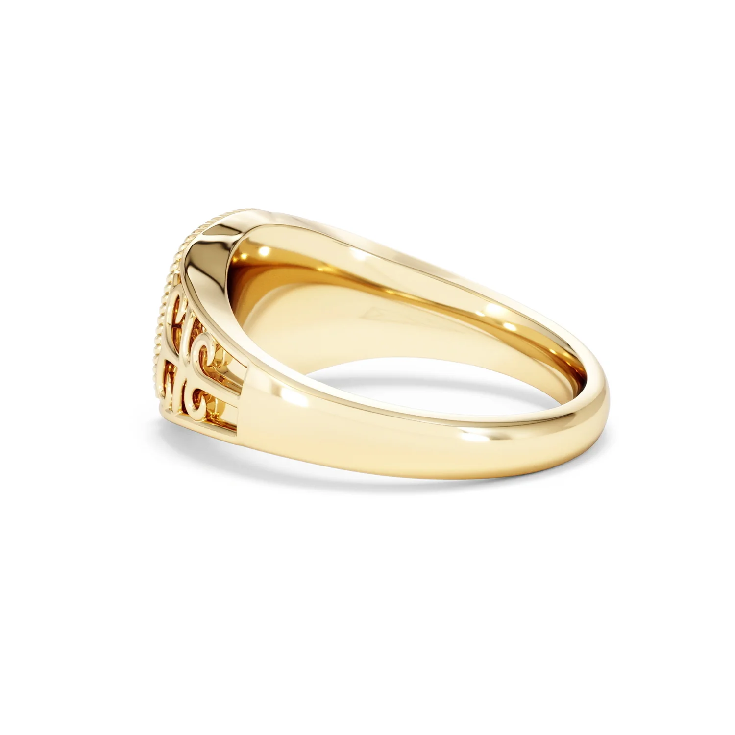 Sagittarius Zodiac 0.01ct Lab Diamond Signet Ring in 18K Gold Vermeil - Image 60
