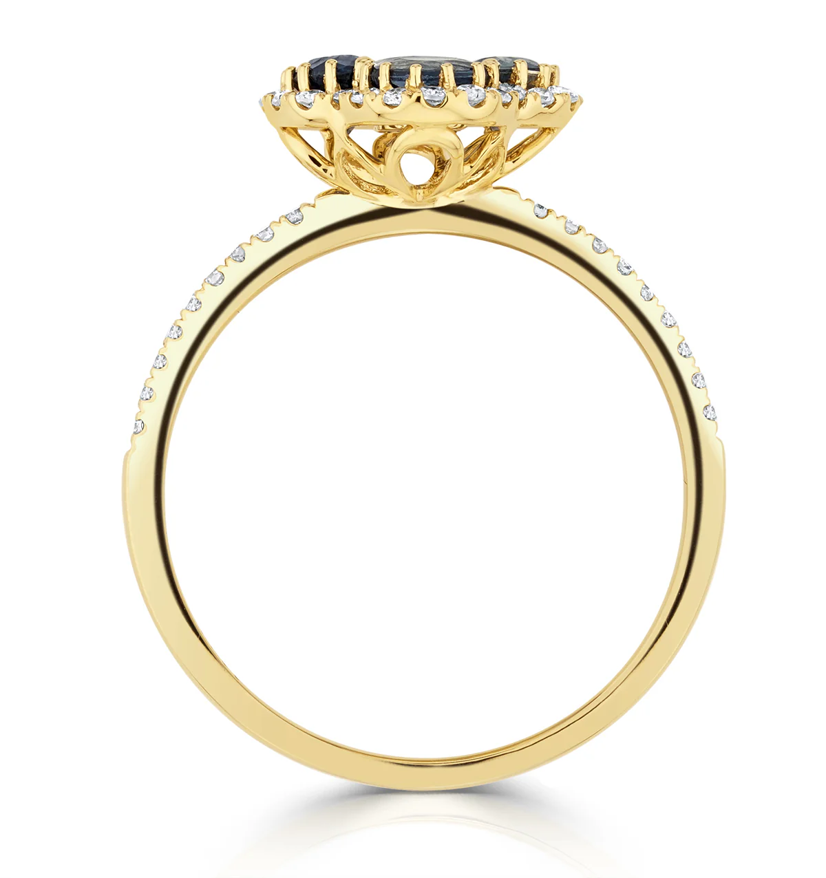 Sapphire 1.31ct And Diamond 18K Yellow Gold Alegria Ring - Image 3