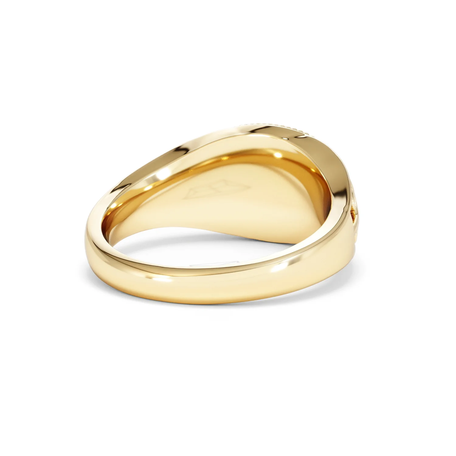 Scorpio Zodiac 0.01ct Lab Diamond Signet Ring in 18K Gold Vermeil - Image 41