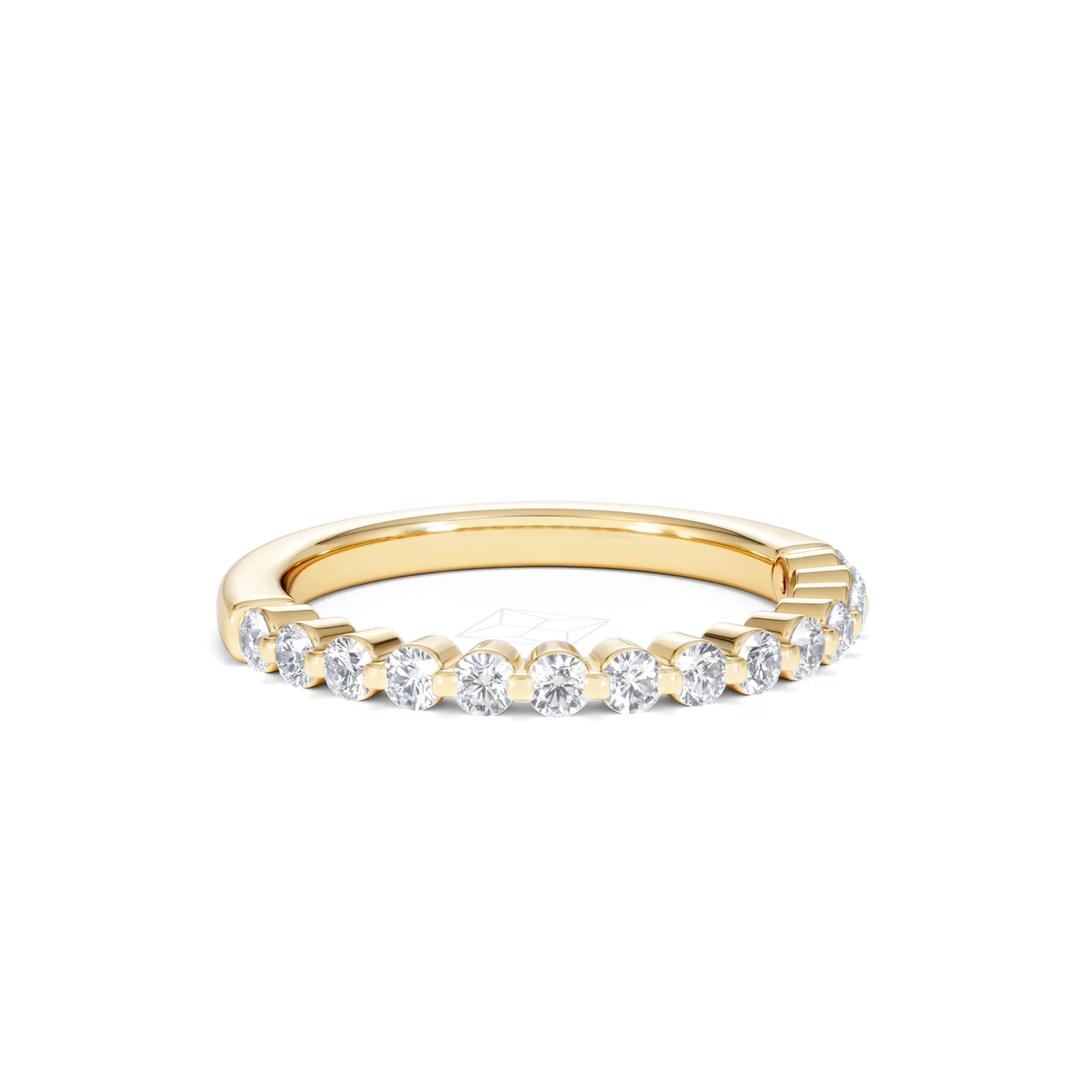 Solstice 0.35ct Lab Diamond Half Eternity Ring F/VS in 9k Gold - Image 15