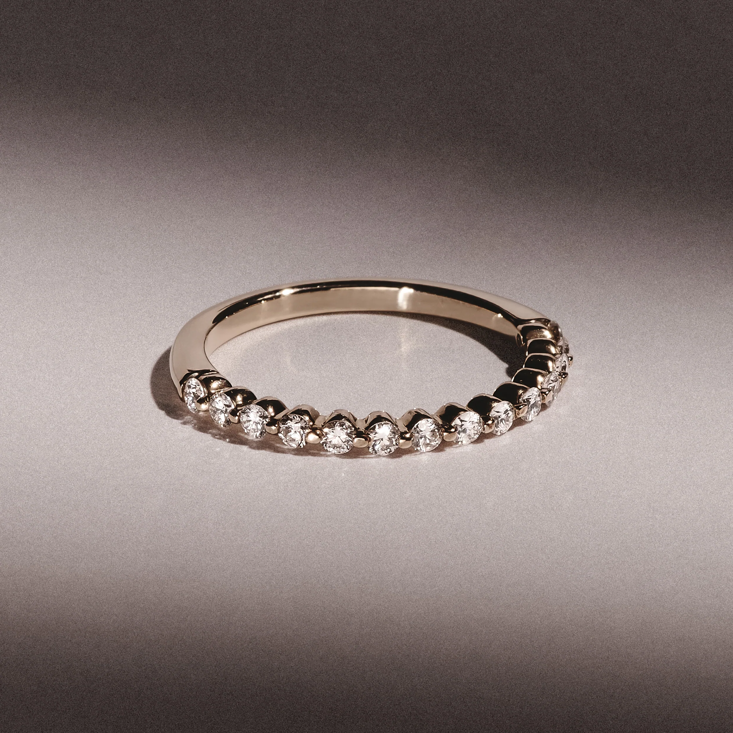 Solstice 0.35ct Lab Diamond Half Eternity Ring F/VS in 9k Gold - Image 7