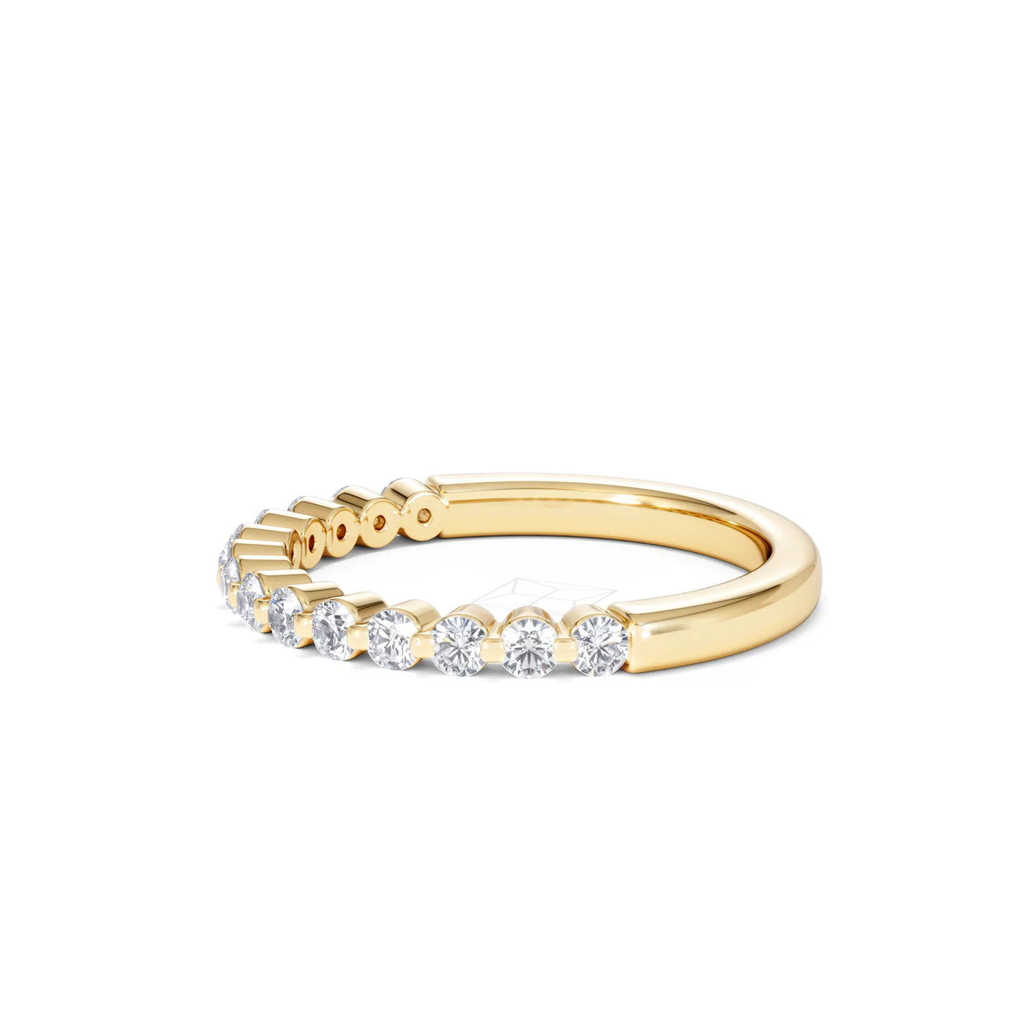 Solstice 0.35ct Lab Diamond Half Eternity Ring F/VS in 9k Gold - Image 74
