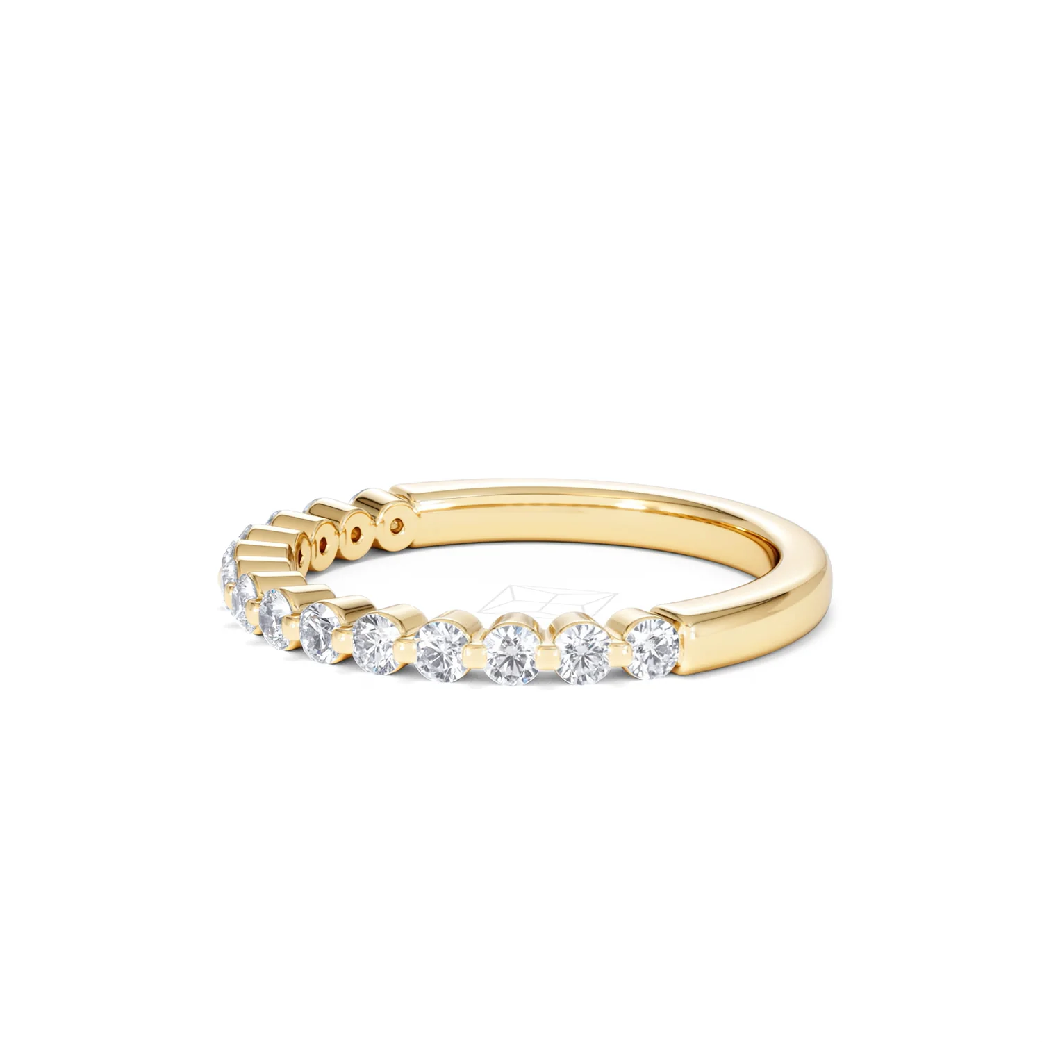 Solstice 0.35ct Lab Diamond Half Eternity Ring F/VS in 9k Gold - Image 76