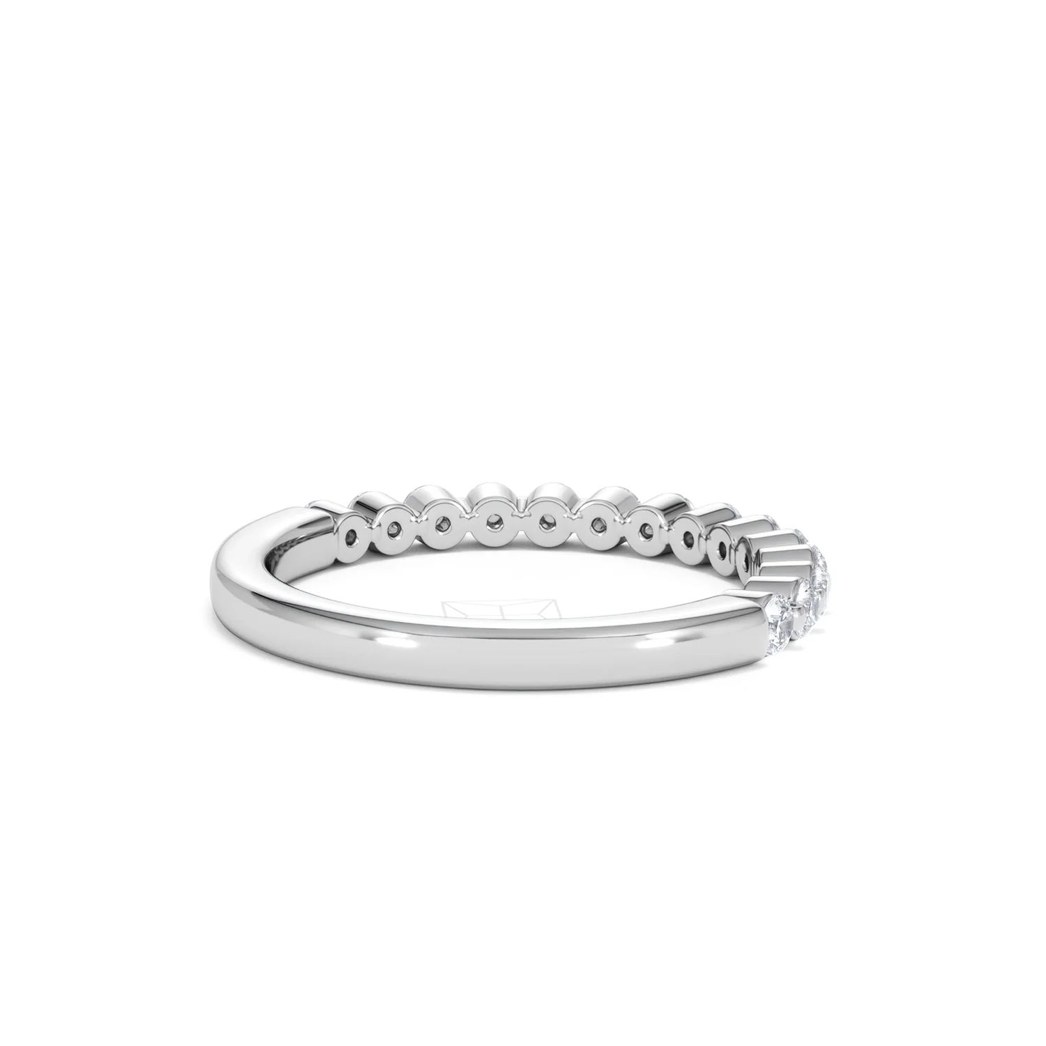 Solstice 0.35ct Lab Diamond Half Eternity Ring F/VS in 9k White Gold - Image 41