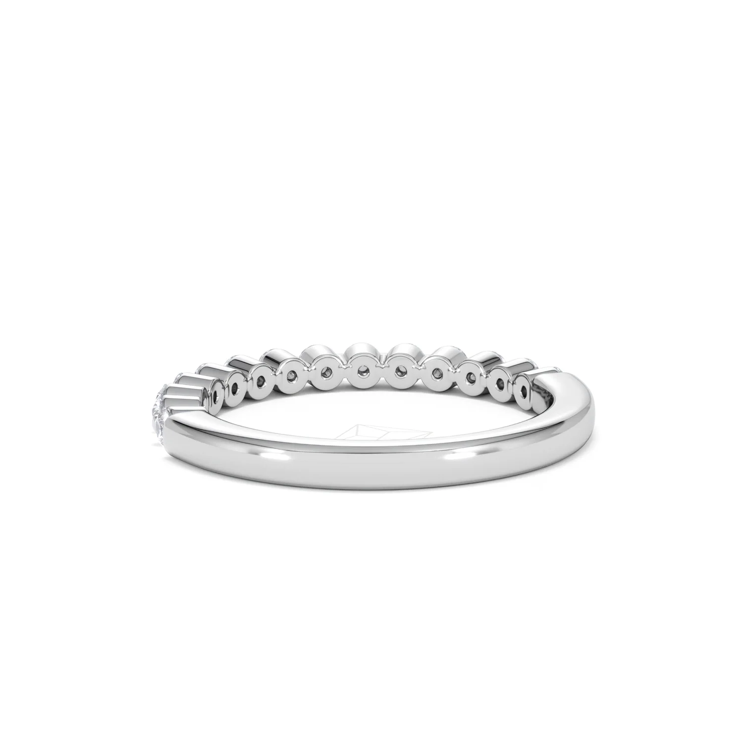 Solstice 0.35ct Lab Diamond Half Eternity Ring F/VS in 9k White Gold - Image 55