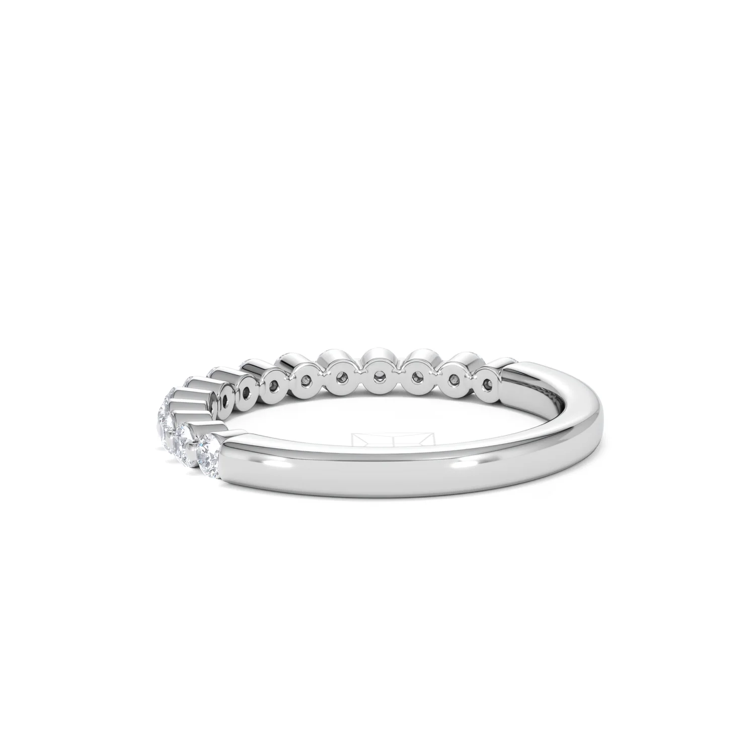 Solstice 0.35ct Lab Diamond Half Eternity Ring F/VS in 9k White Gold - Image 60