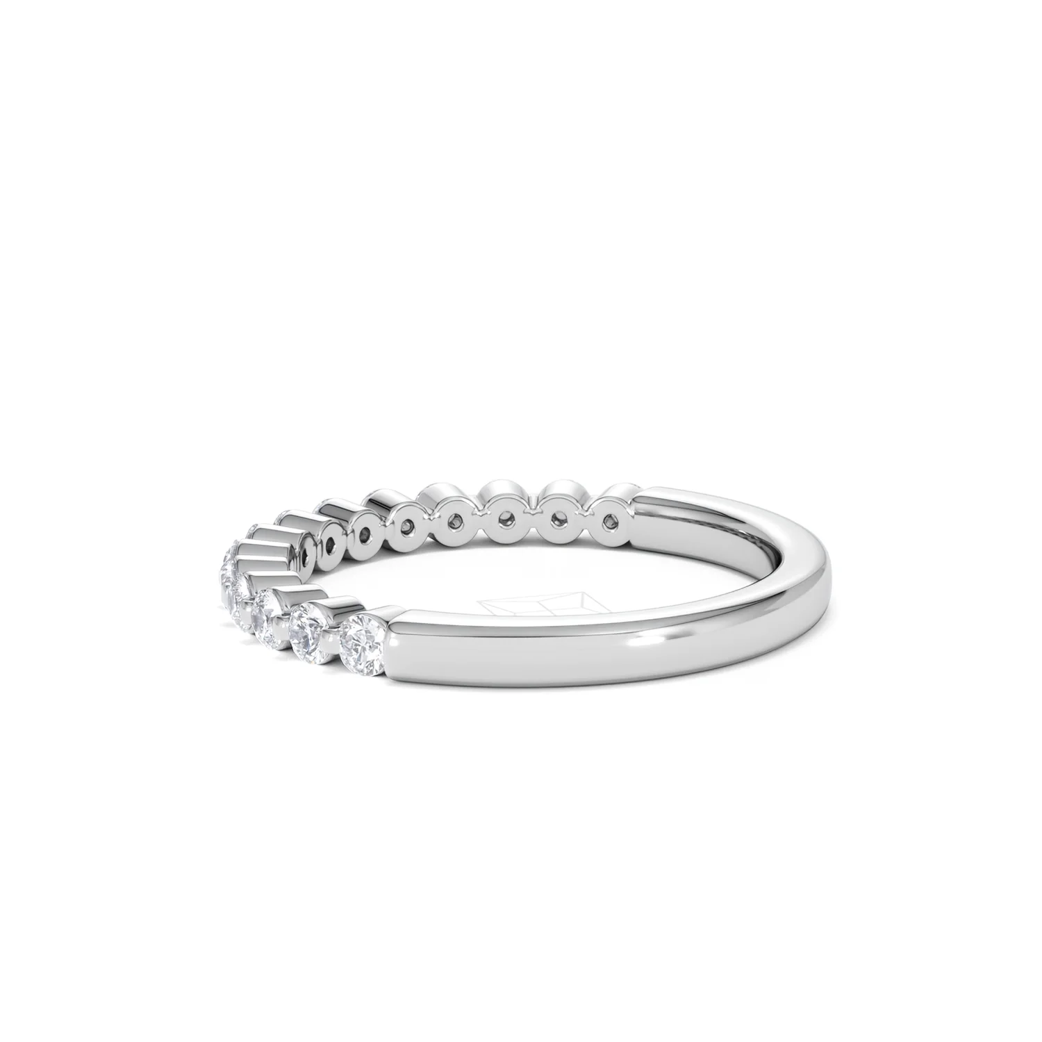 Solstice 0.35ct Lab Diamond Half Eternity Ring F/VS in 9k White Gold - Image 64