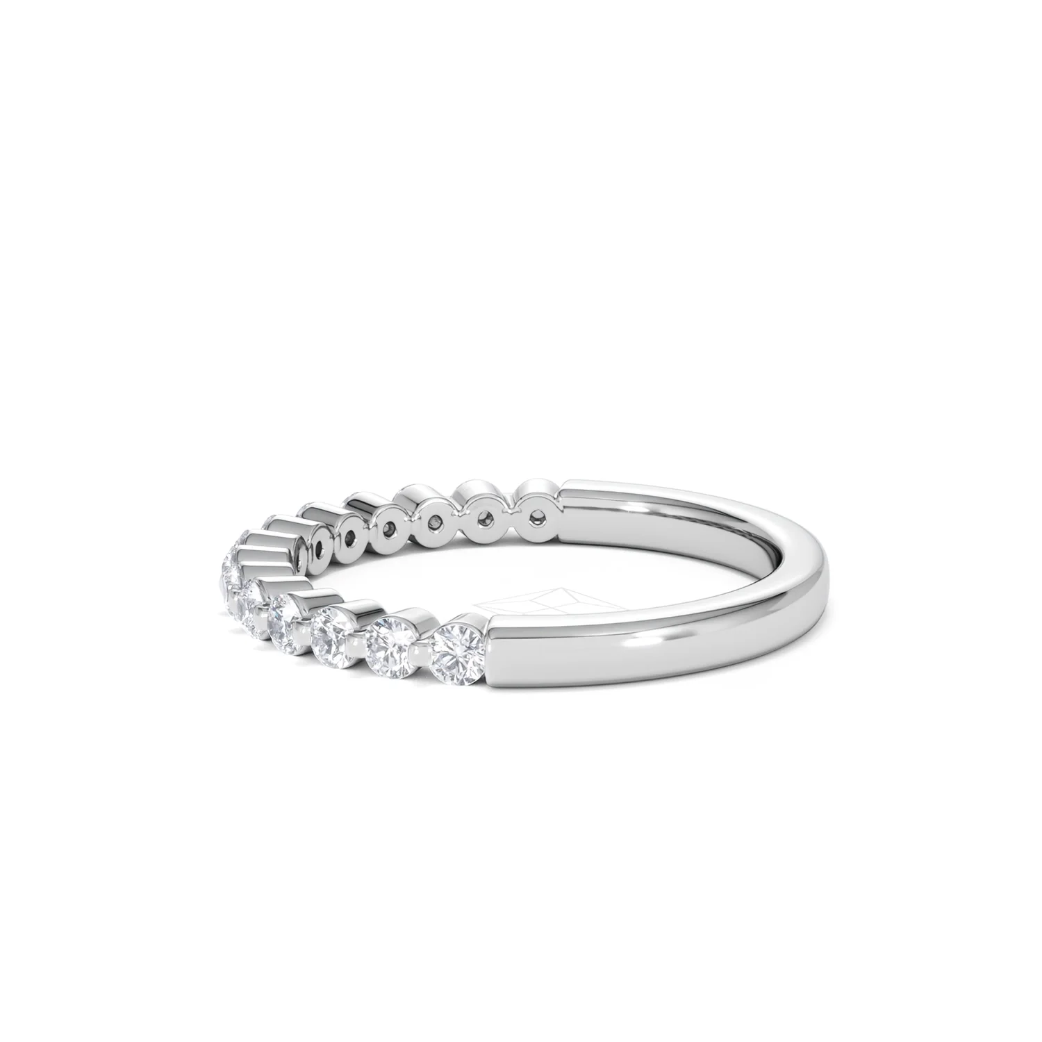 Solstice 0.35ct Lab Diamond Half Eternity Ring F/VS in 9k White Gold - Image 68
