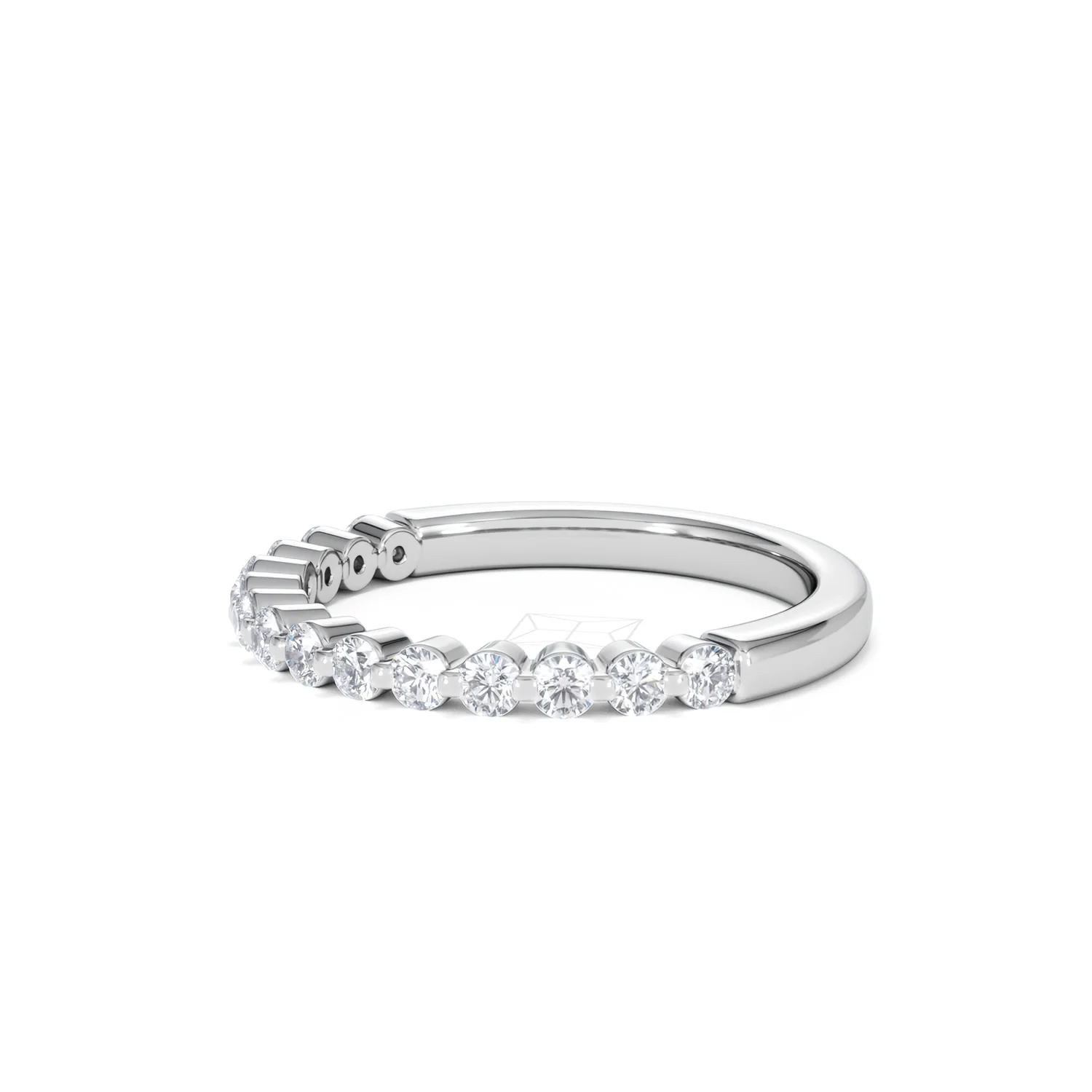 Solstice 0.35ct Lab Diamond Half Eternity Ring F/VS in 9k White Gold - Image 77