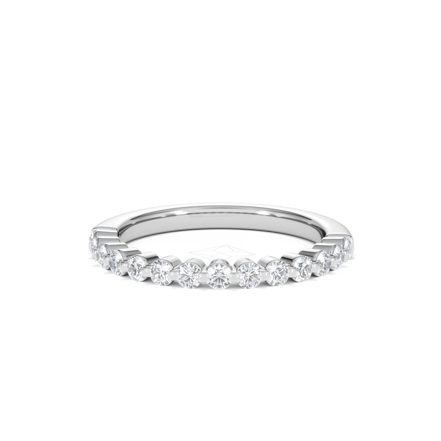 Solstice 0.35ct Lab Diamond Half Eternity Ring F/VS in 9k White Gold - Image 88