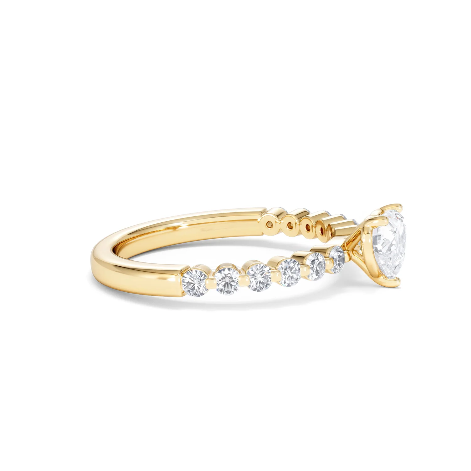 Solstice Heart Cut 0.80ct Lab Diamond Engagement Ring F/VS in 9k Gold - Image 26