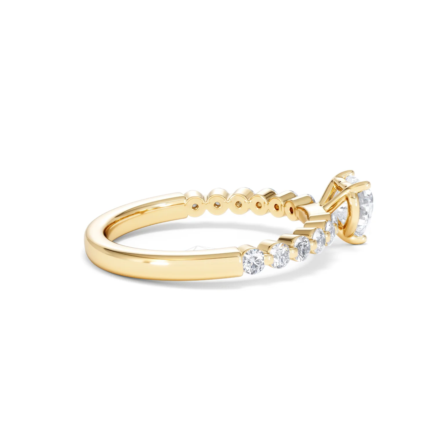 Solstice Heart Cut 0.80ct Lab Diamond Engagement Ring F/VS in 9k Gold - Image 33