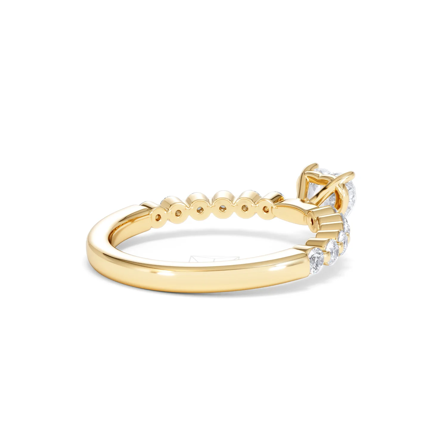 Solstice Heart Cut 0.80ct Lab Diamond Engagement Ring F/VS in 9k Gold - Image 39