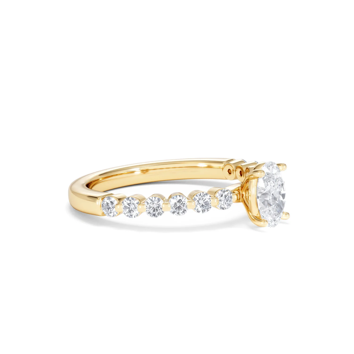Solstice Oval Cut 0.80ct Lab Diamond Engagement Ring F/VS in 9k Gold - Image 21