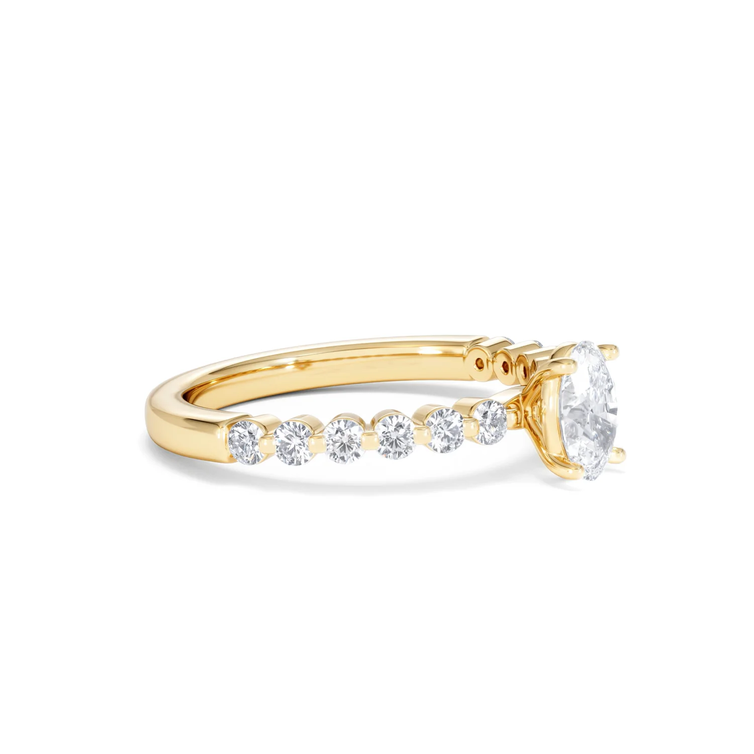 Solstice Oval Cut 0.80ct Lab Diamond Engagement Ring F/VS in 9k Gold - Image 22
