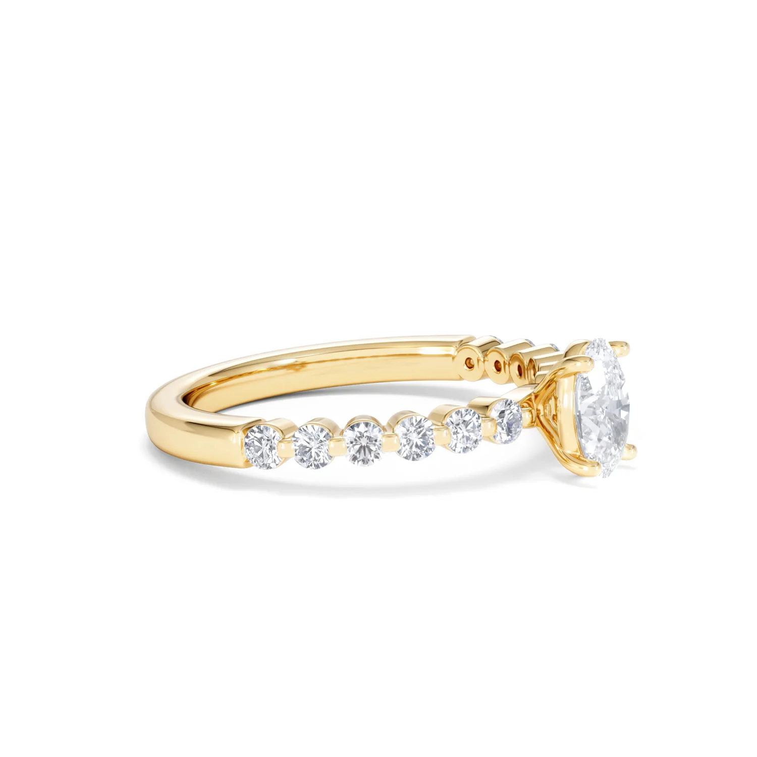 Solstice Oval Cut 0.80ct Lab Diamond Engagement Ring F/VS in 9k Gold - Image 23