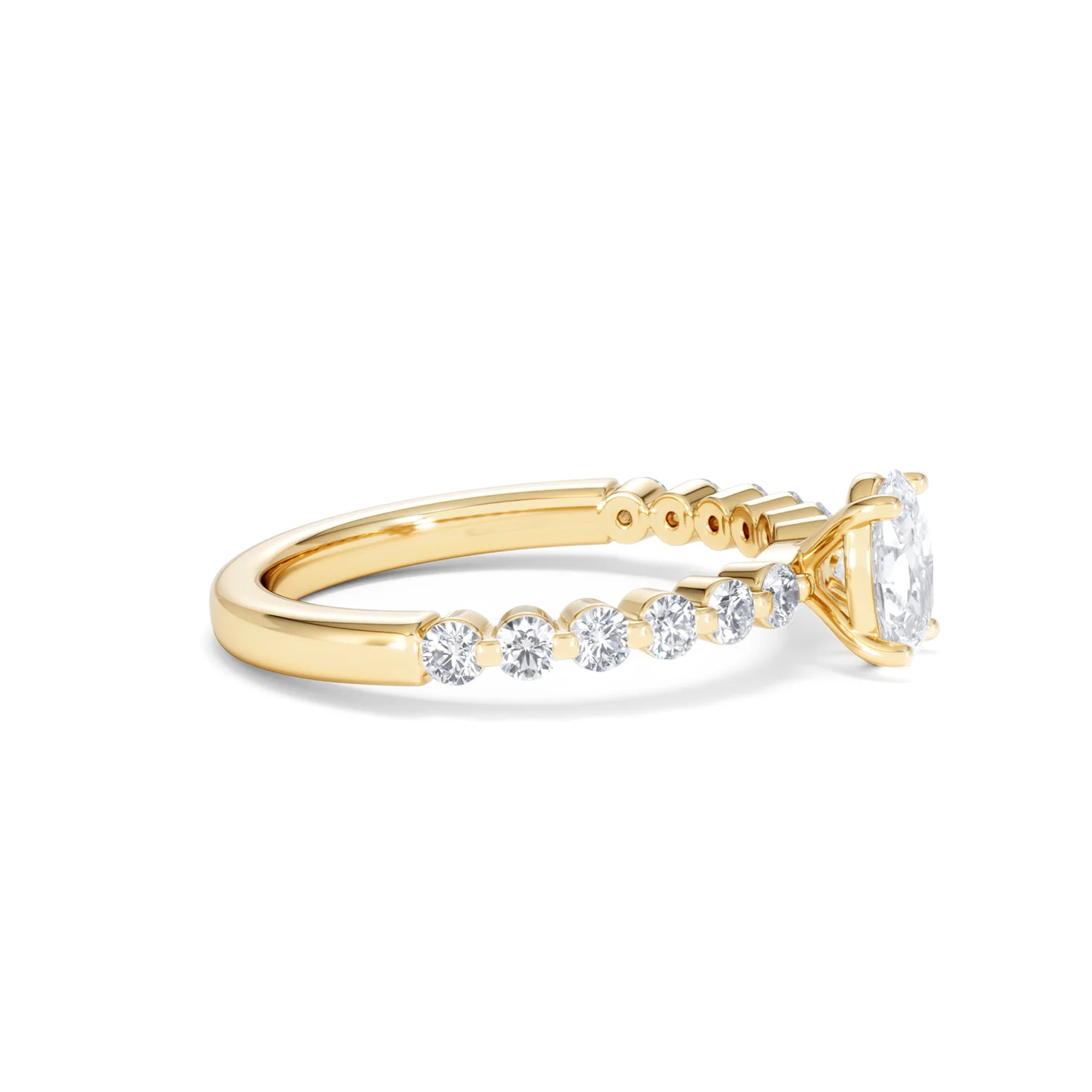 Solstice Oval Cut 0.80ct Lab Diamond Engagement Ring F/VS in 9k Gold - Image 26
