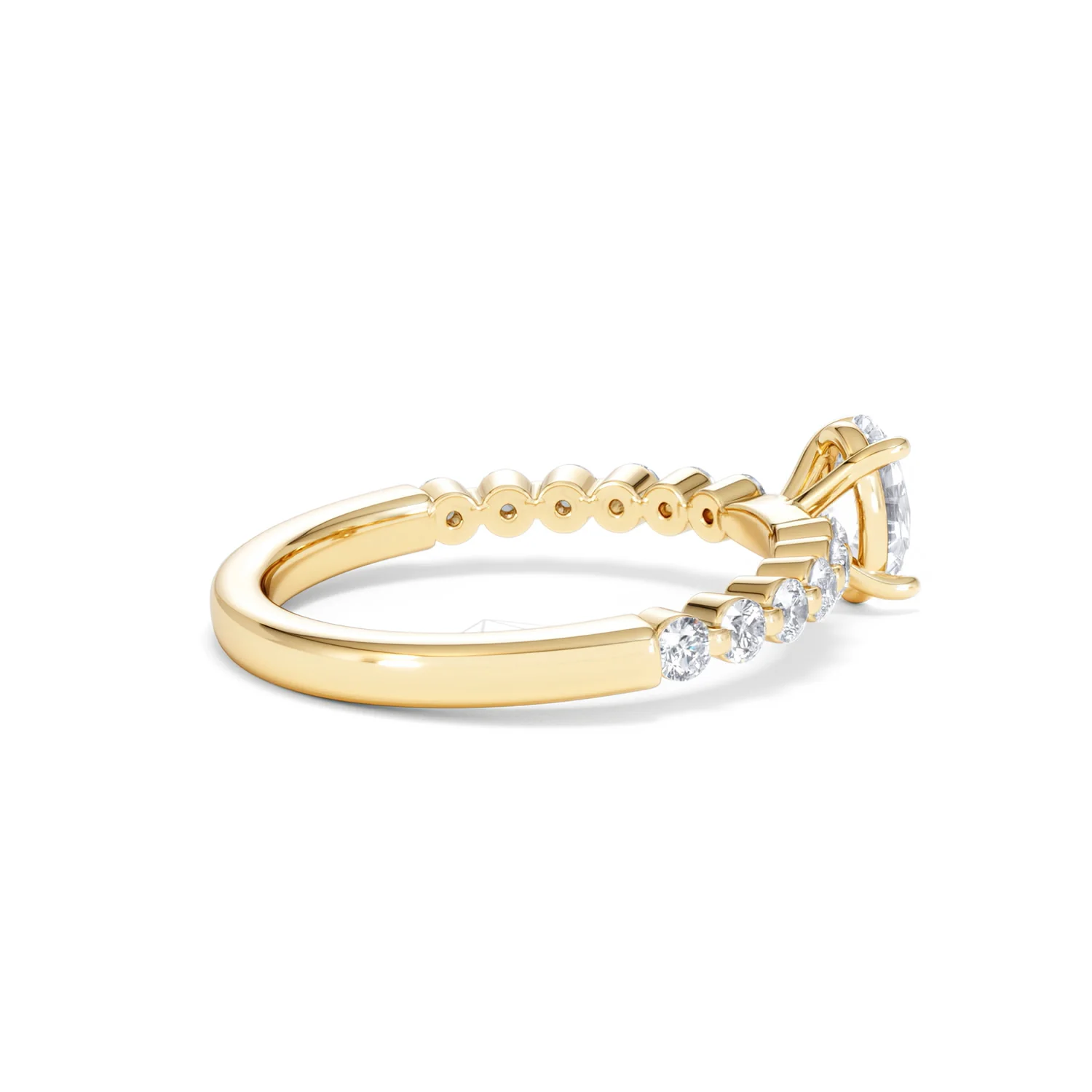 Solstice Oval Cut 0.80ct Lab Diamond Engagement Ring F/VS in 9k Gold - Image 35
