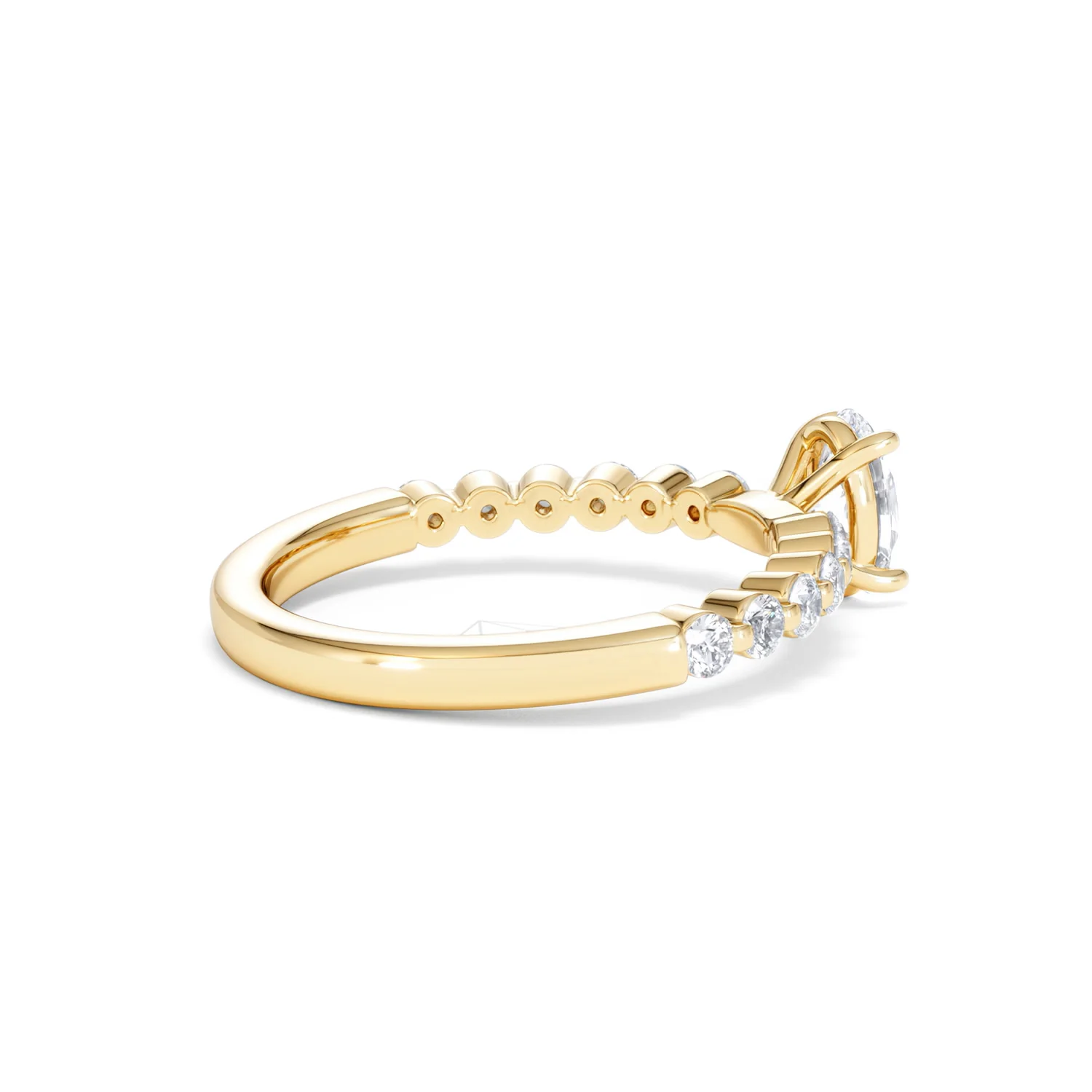 Solstice Oval Cut 0.80ct Lab Diamond Engagement Ring F/VS in 9k Gold - Image 36