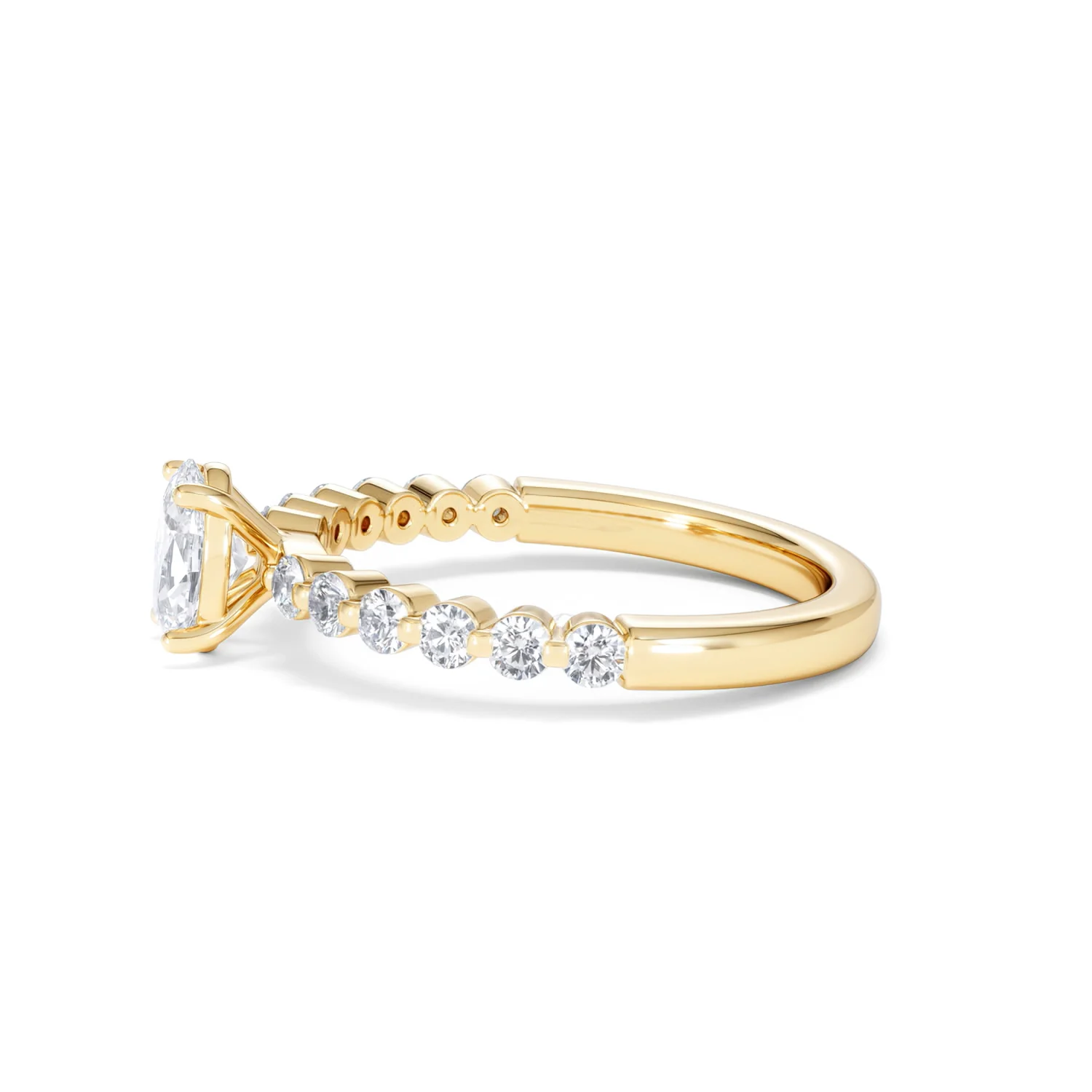 Solstice Oval Cut 0.80ct Lab Diamond Engagement Ring F/VS in 9k Gold - Image 72