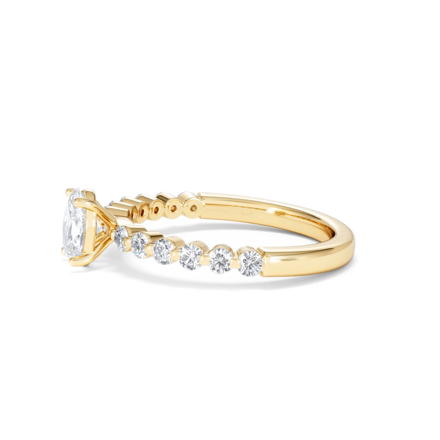 Solstice Oval Cut 0.80ct Lab Diamond Engagement Ring F/VS in 9k Gold - Image 73