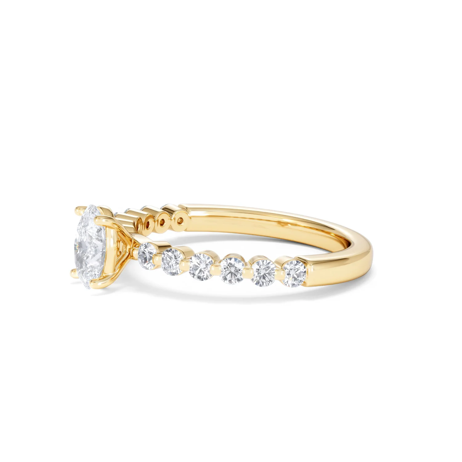 Solstice Oval Cut 0.80ct Lab Diamond Engagement Ring F/VS in 9k Gold - Image 76