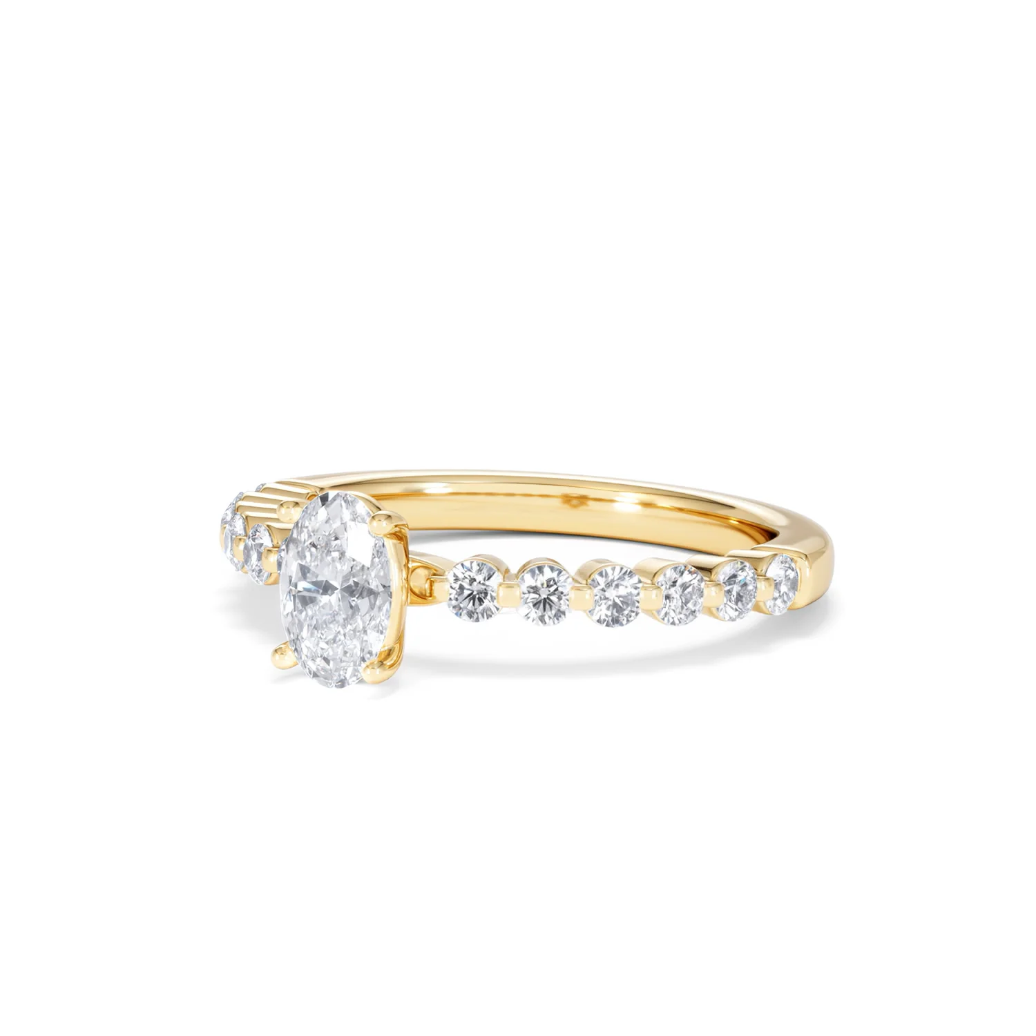 Solstice Oval Cut 0.80ct Lab Diamond Engagement Ring F/VS in 9k Gold - Image 83