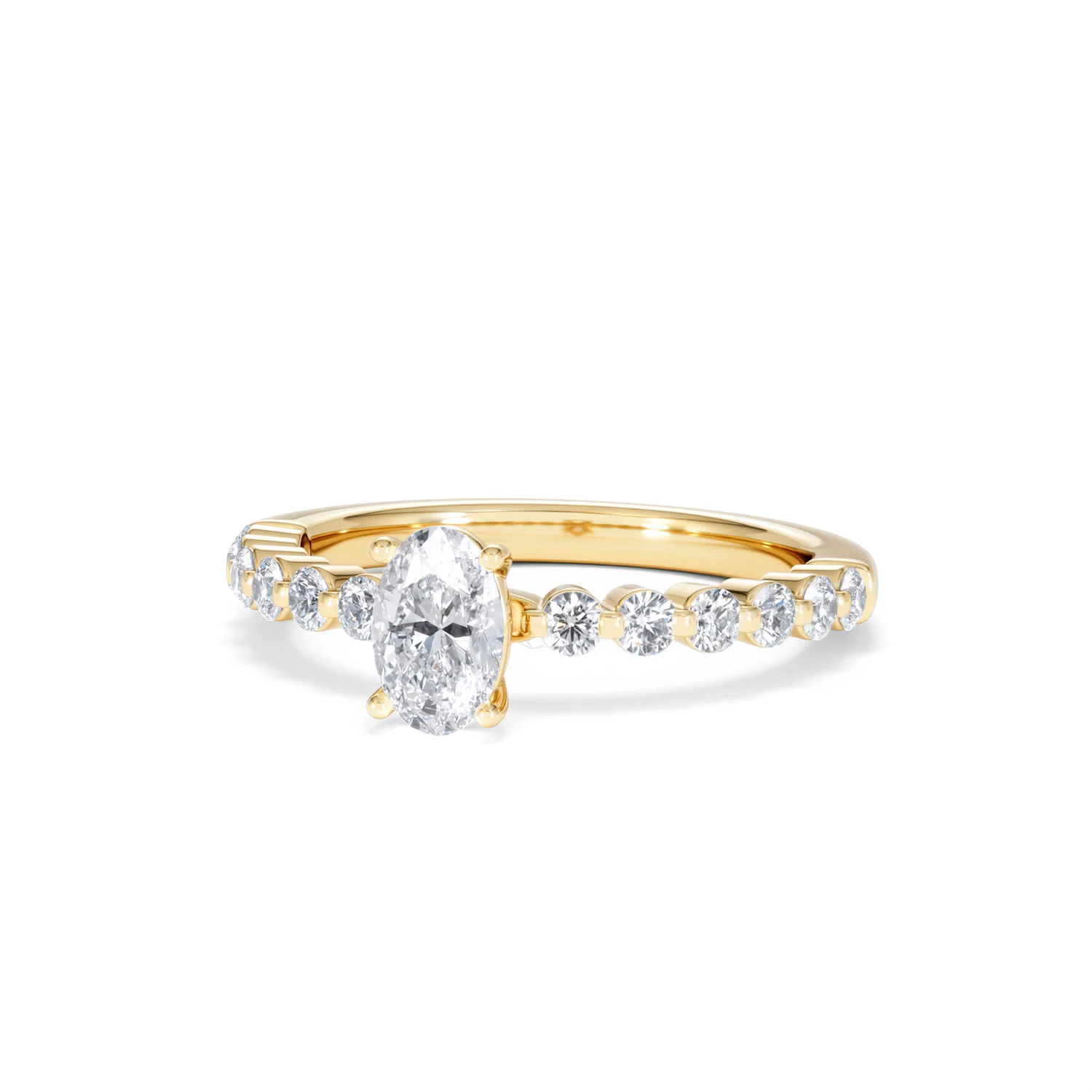 Solstice Oval Cut 0.80ct Lab Diamond Engagement Ring F/VS in 9k Gold - Image 86