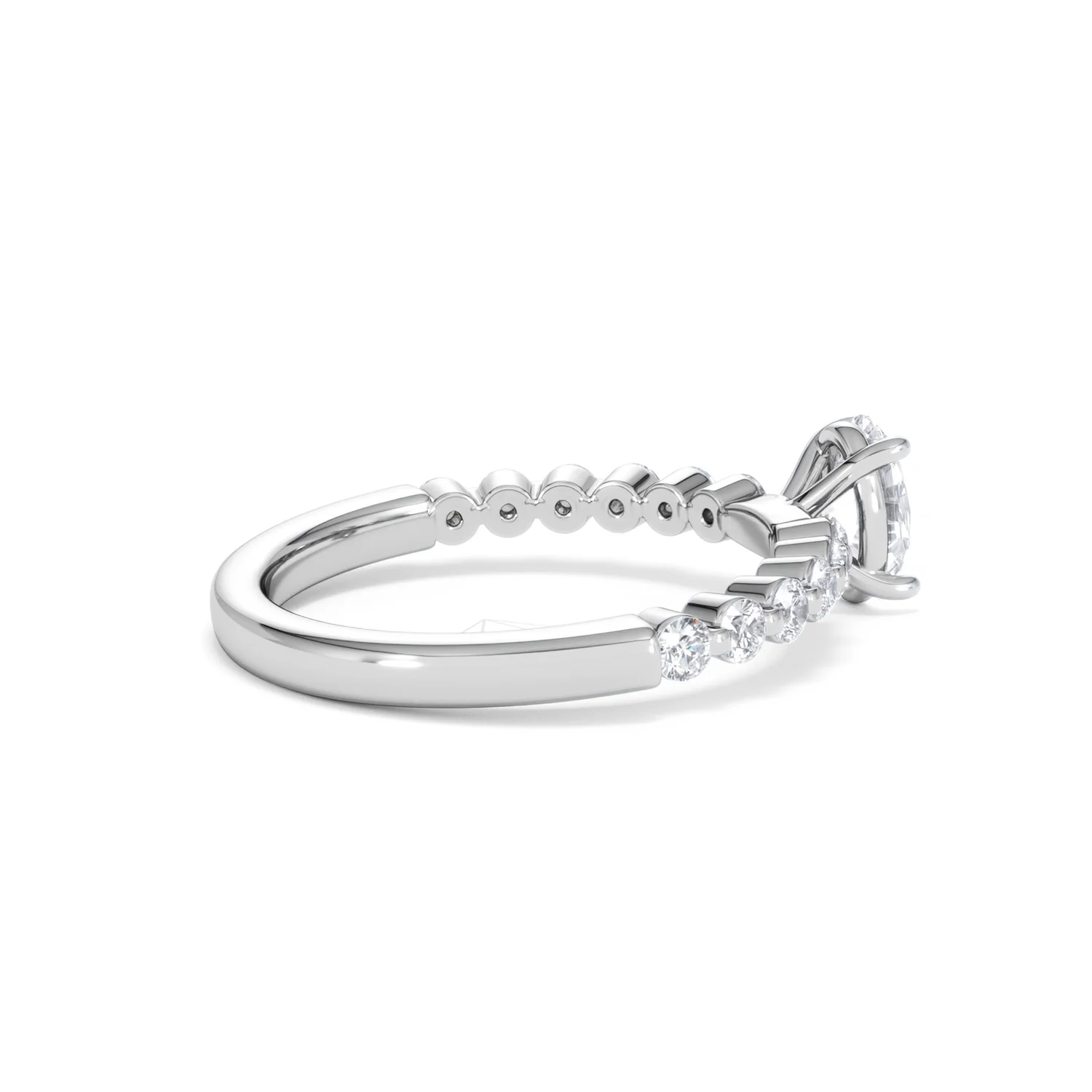 Solstice Oval Cut 0.80ct Lab Diamond Engagement Ring F/VS in 9k White Gold - Image 35