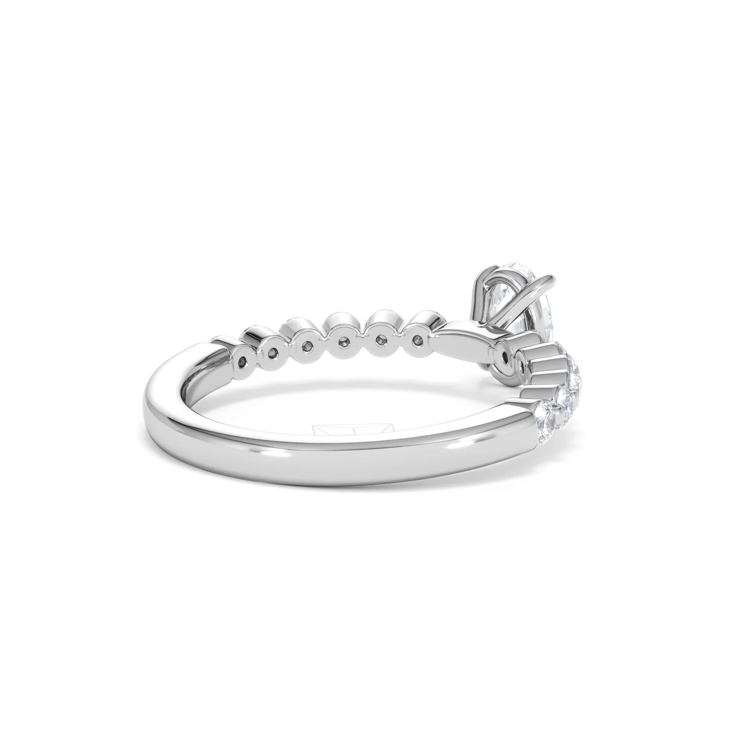 Solstice Oval Cut 0.80ct Lab Diamond Engagement Ring F/VS in 9k White Gold - Image 41