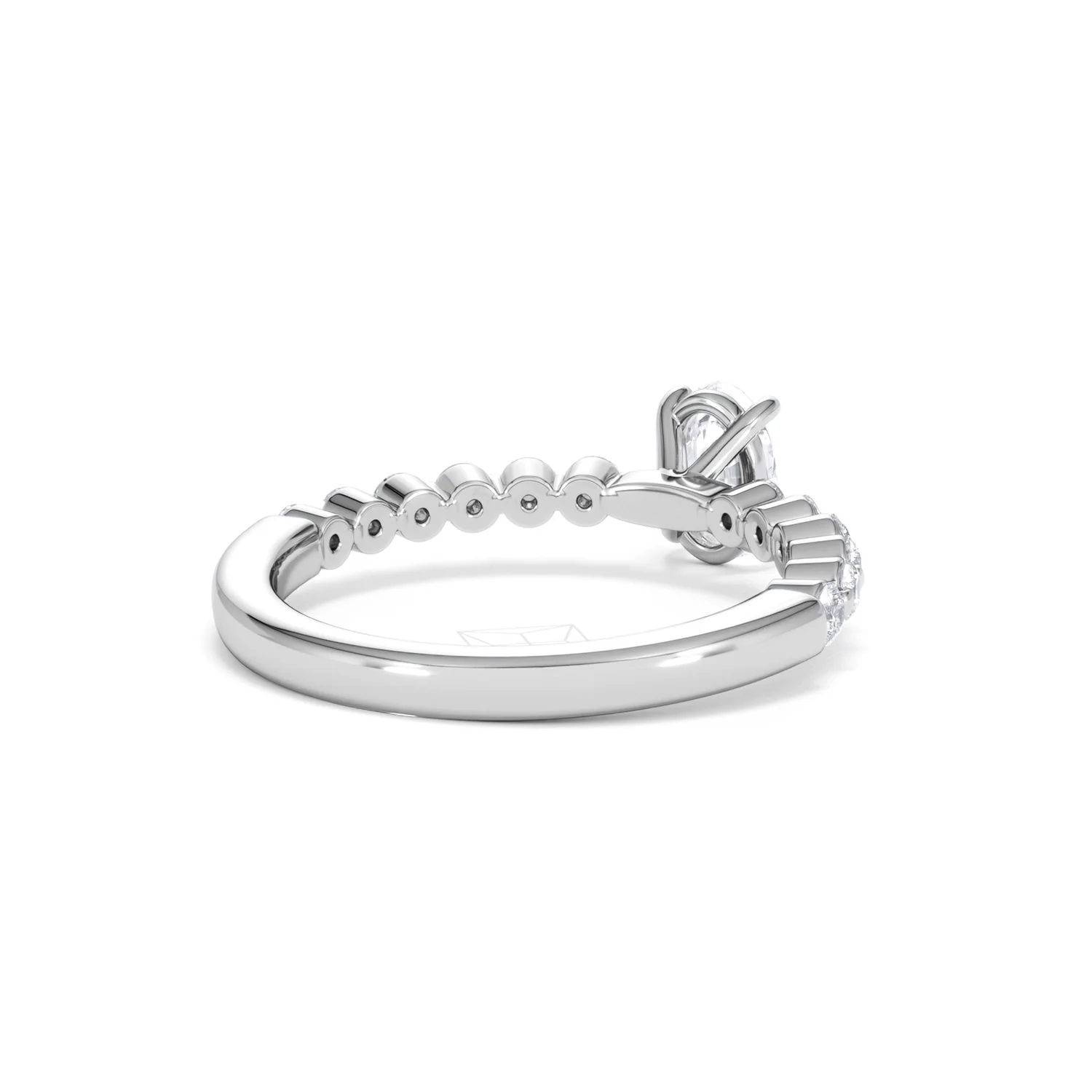 Solstice Oval Cut 0.80ct Lab Diamond Engagement Ring F/VS in 9k White Gold - Image 43